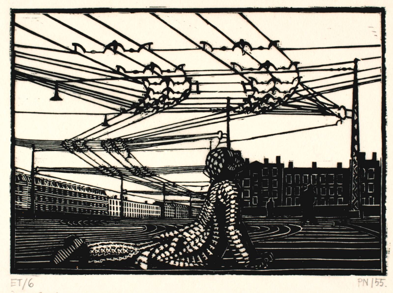 Protest, Palle Nielsen, 1955