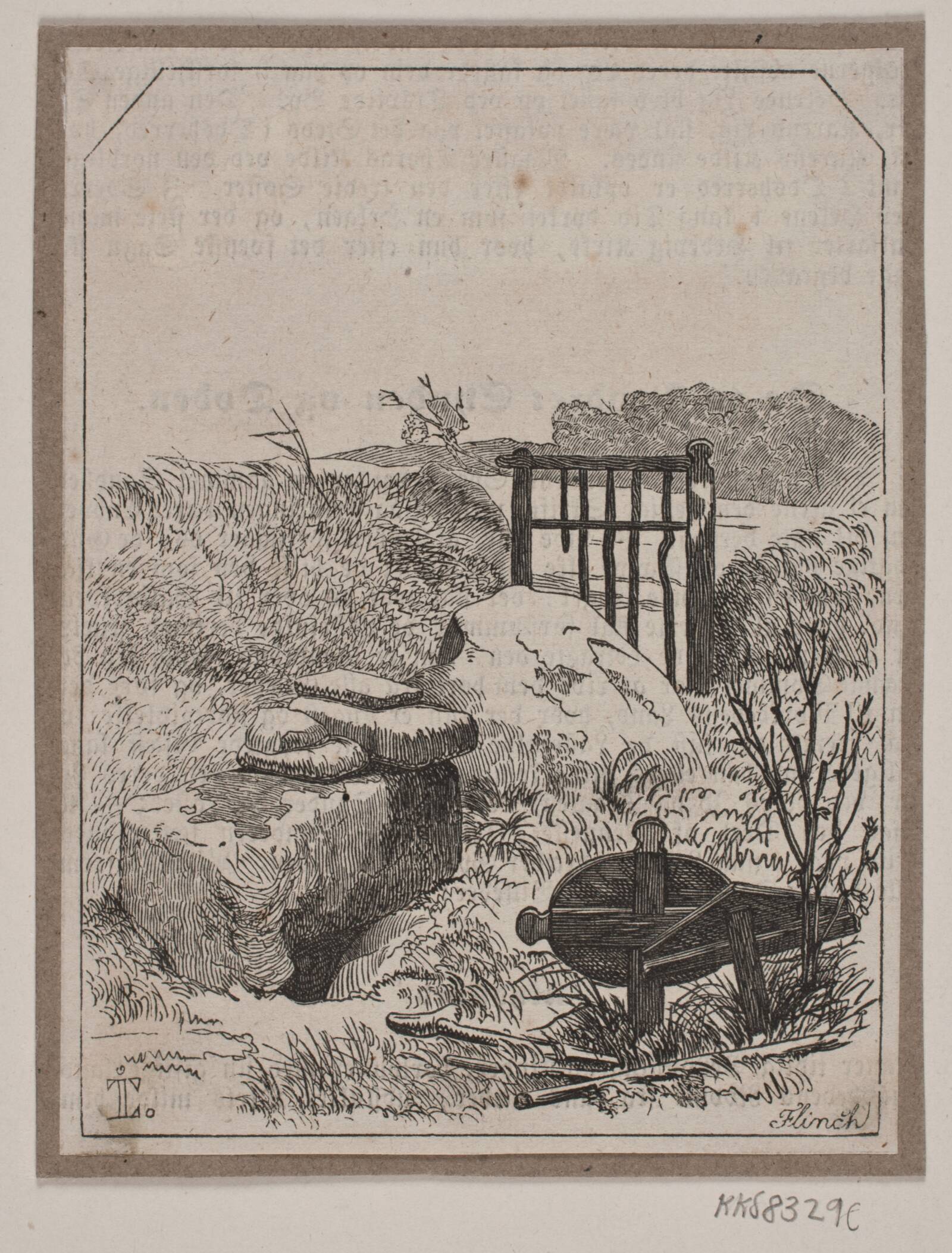Helene Grav, Andreas Flinch, 1843