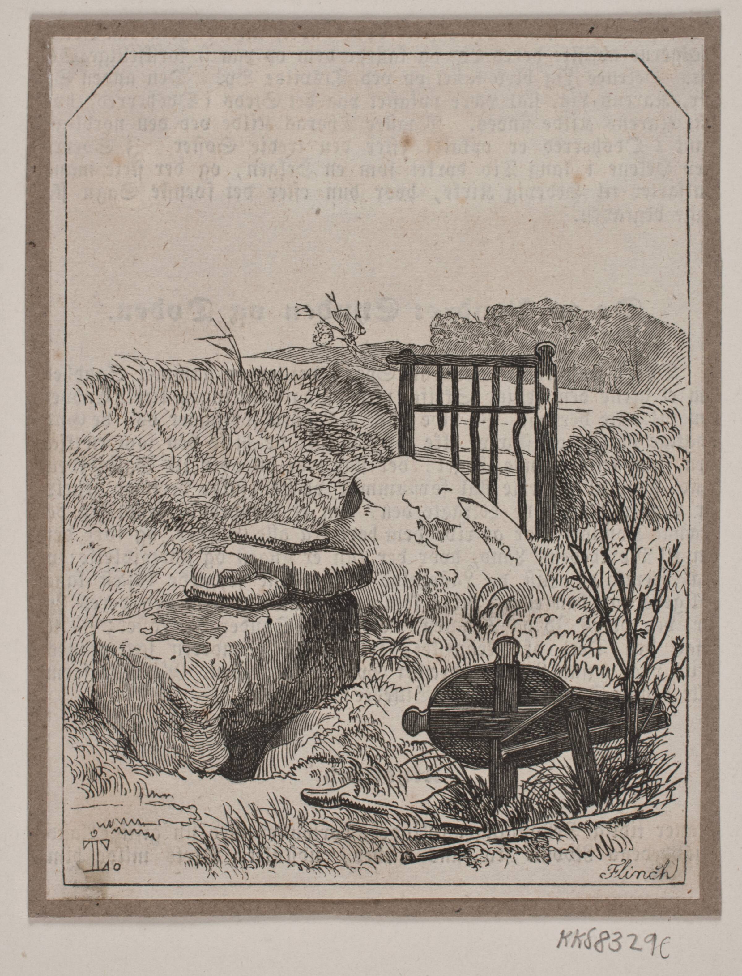 Helene Grav, Andreas Flinch, 1843