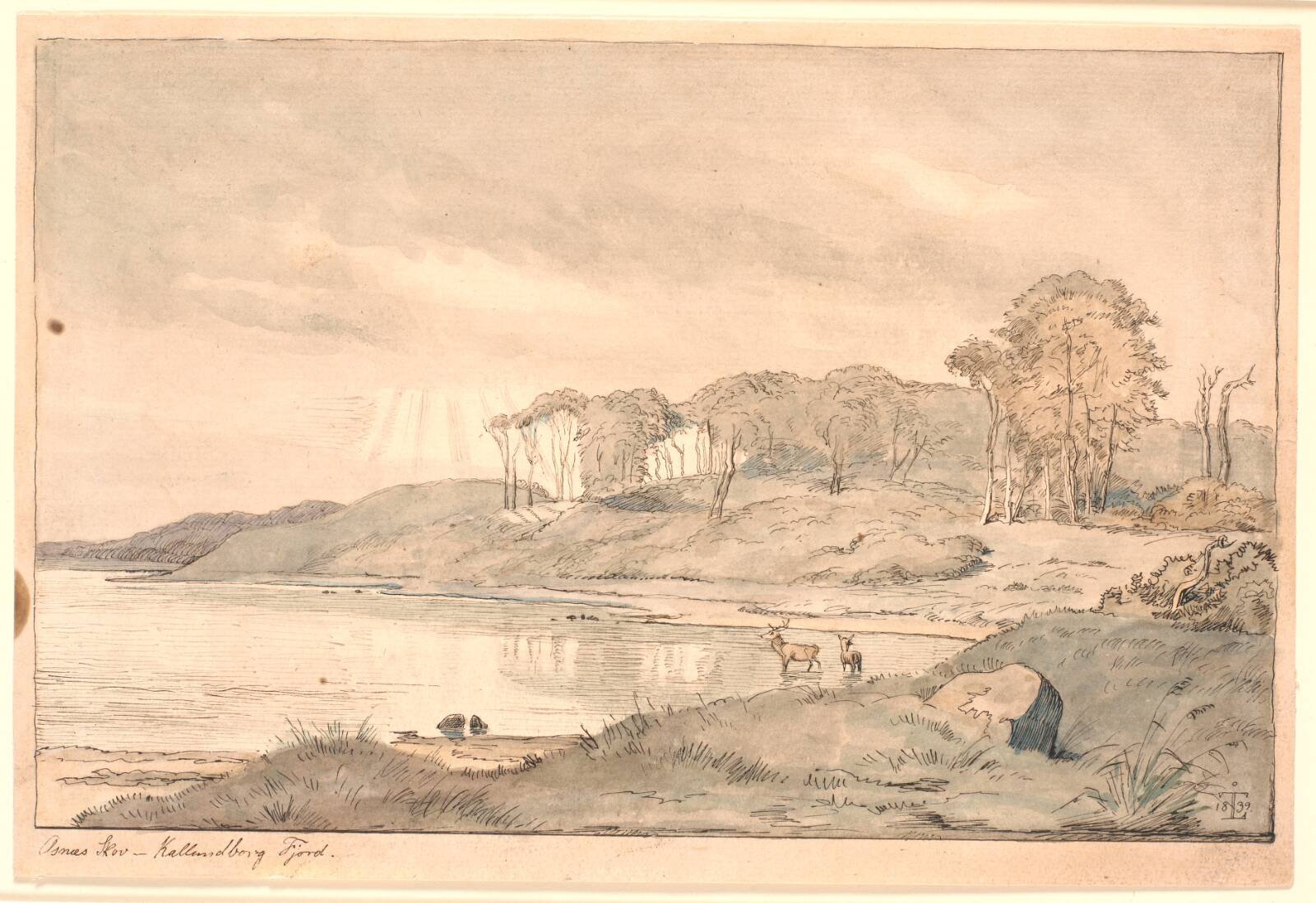 Landskab, Johan Thomas Lundbye, 1839