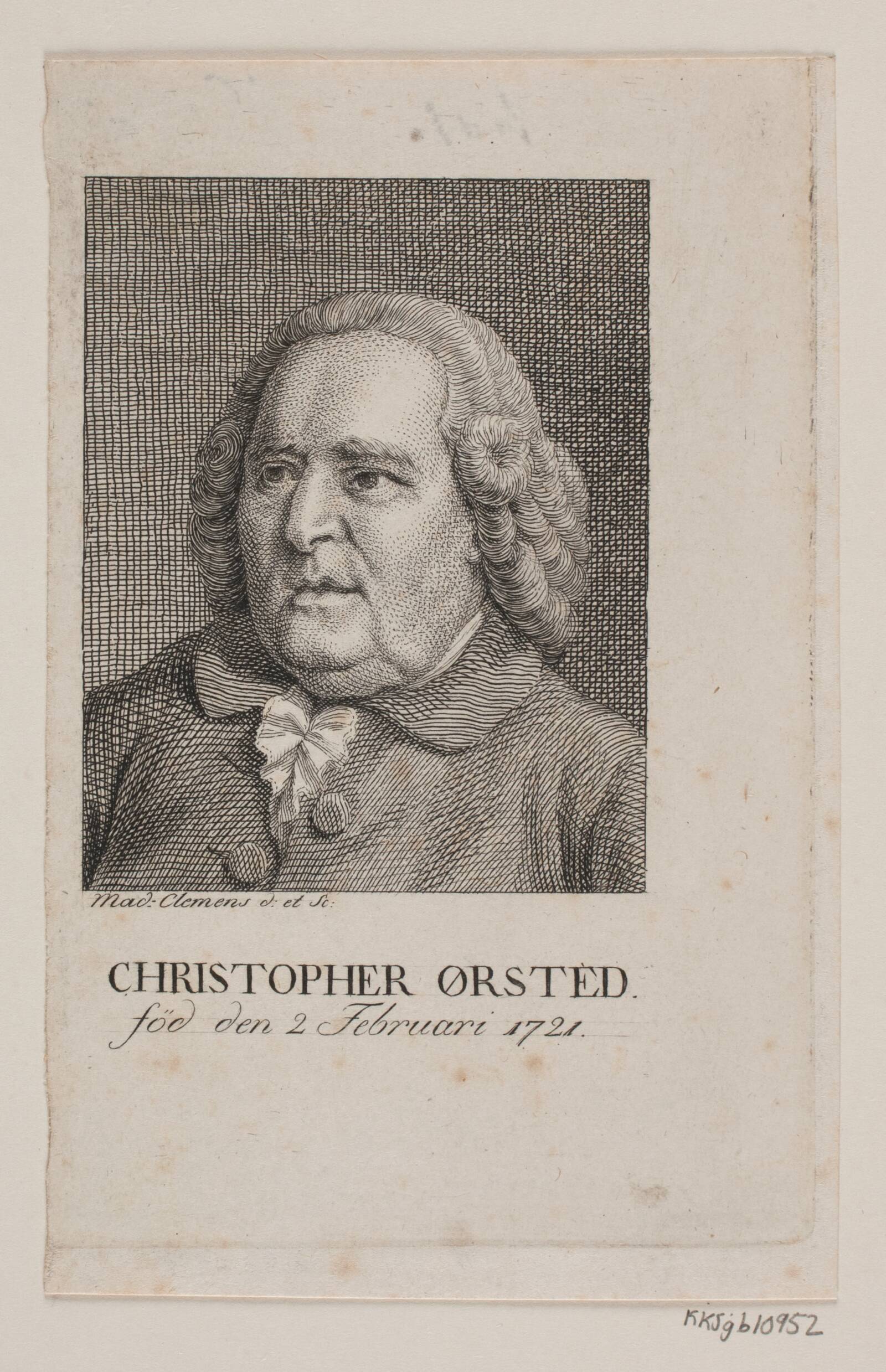 Christopher Ørsted, Marie Jeanne Clemens, 1785