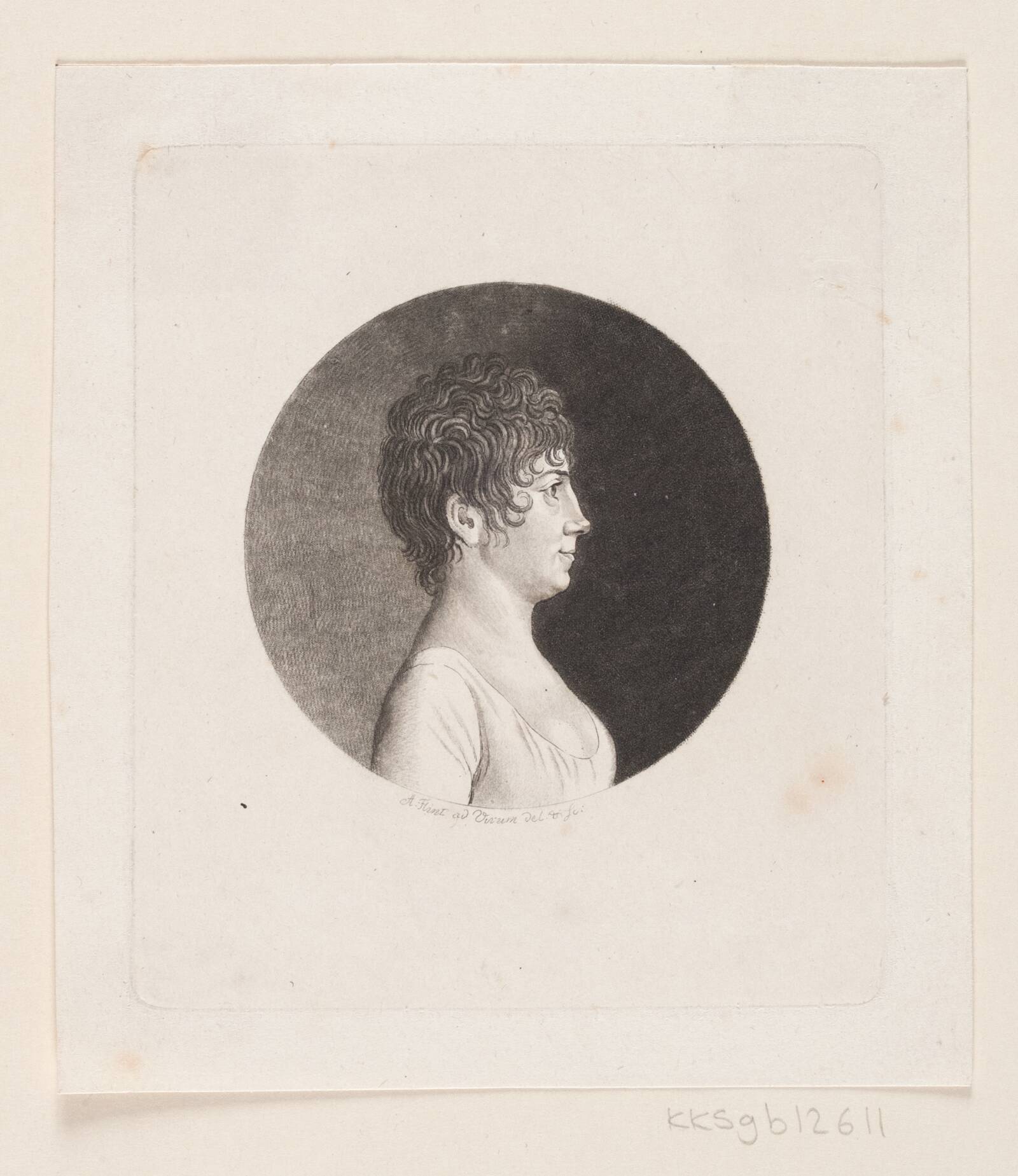 Ubekendt kvindeportræt, Andreas Flint, 1767-1824