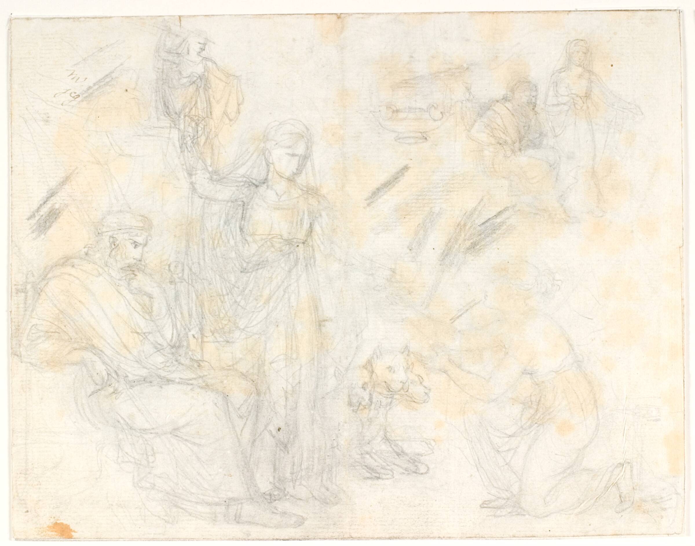 Psyche modtager krukken af Proserpina, C.G. Kratzenstein Stub, 1783-1816