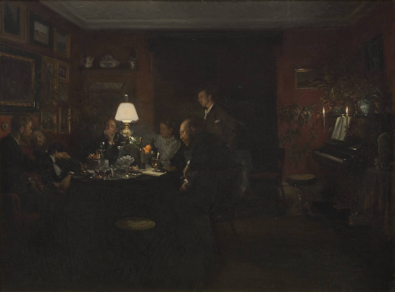 Aftenpassiar, Viggo Johansen, 1886