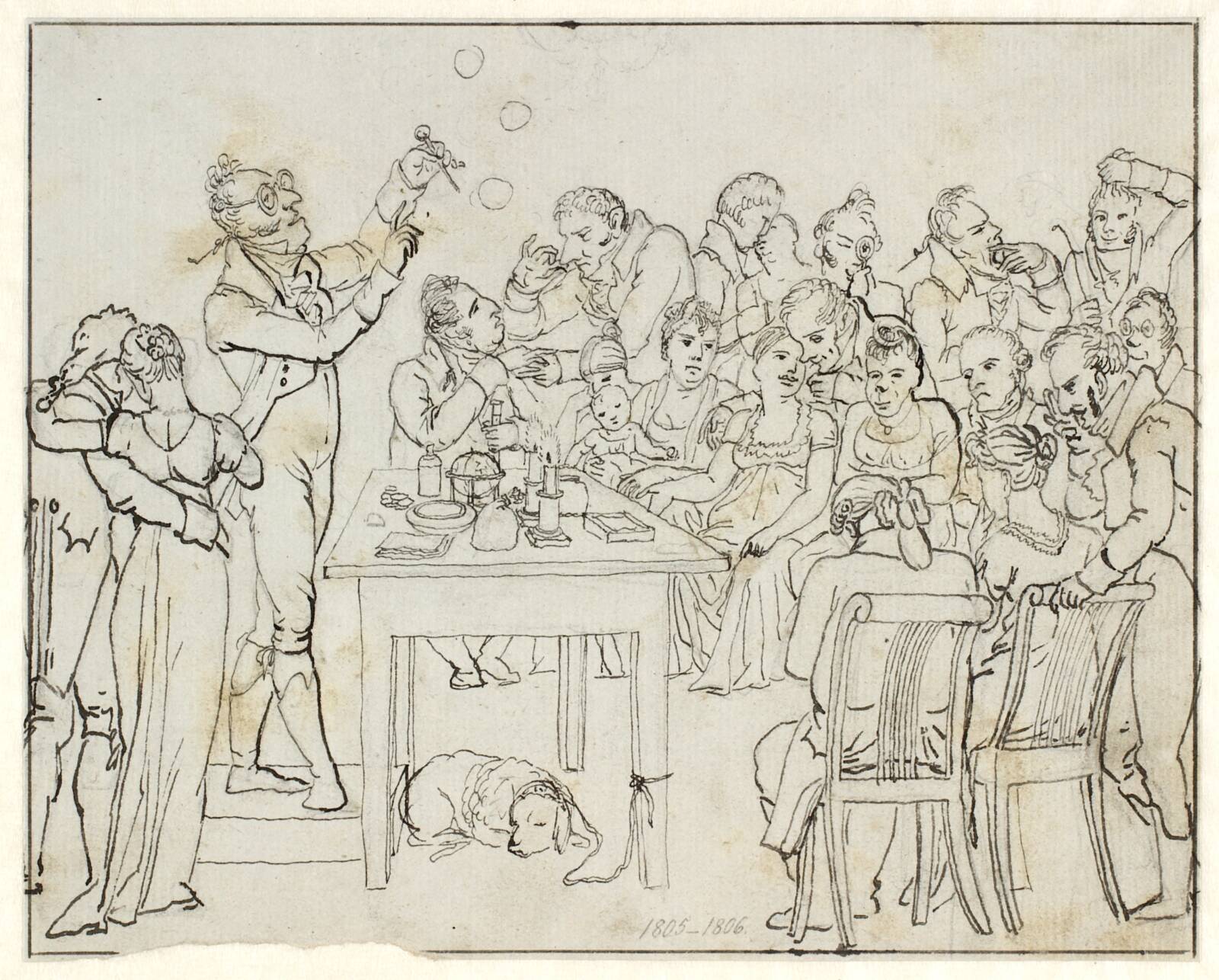 En videnskabelig demonstration, C.W. Eckersberg, 1805-1806