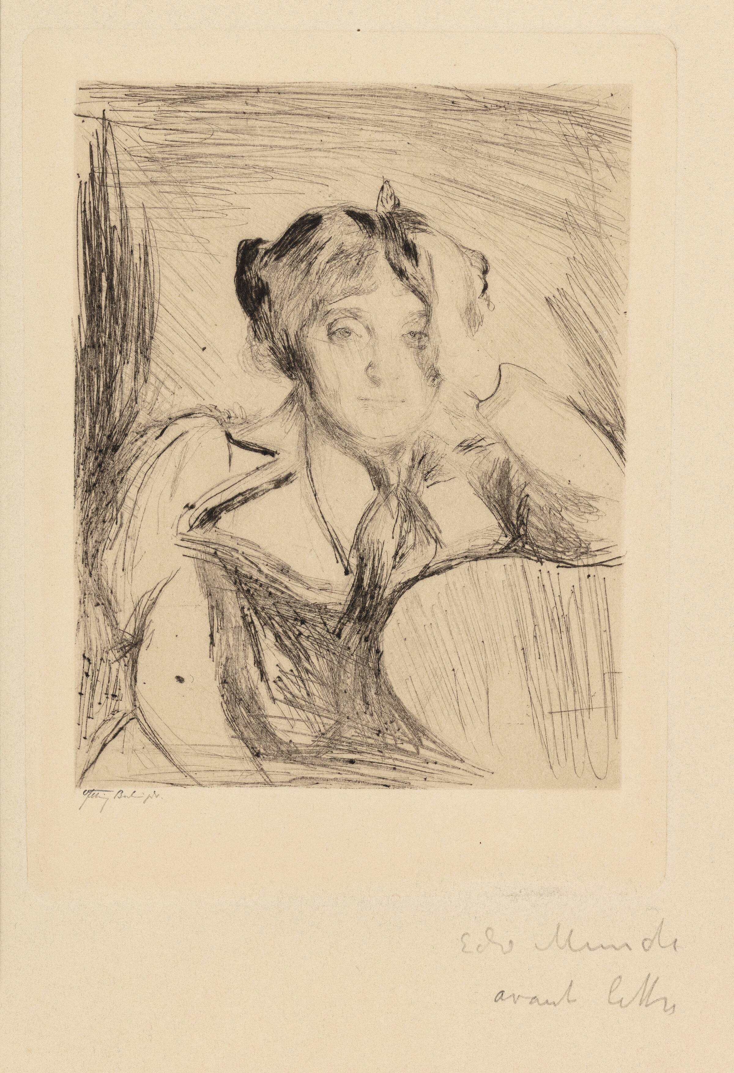 Portræt af en ung kvinde, Edvard Munch, 1894