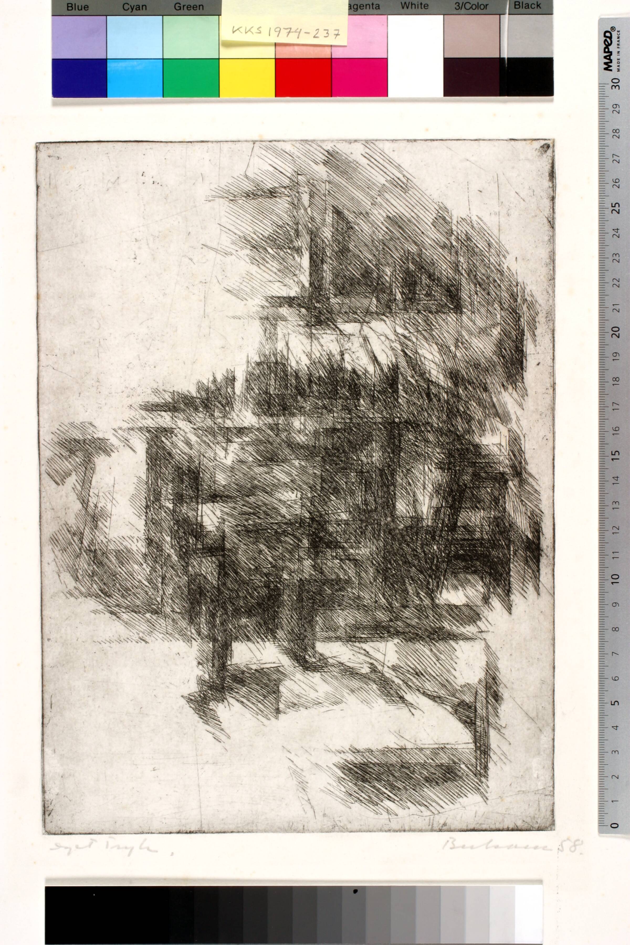 Atelier, Helge Bertram, 1958
