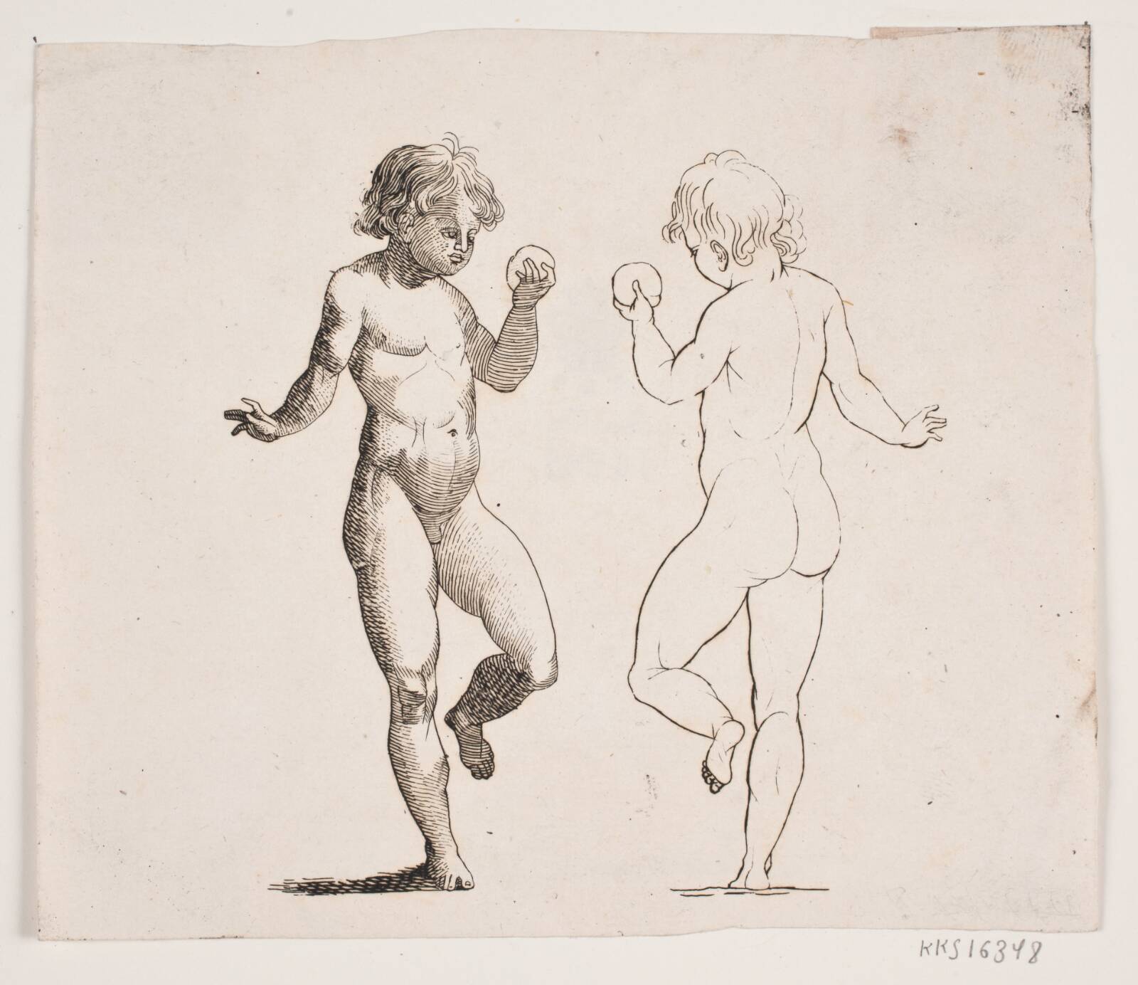 Dansende dreng, Andreas Lillienberg, 1806-1846