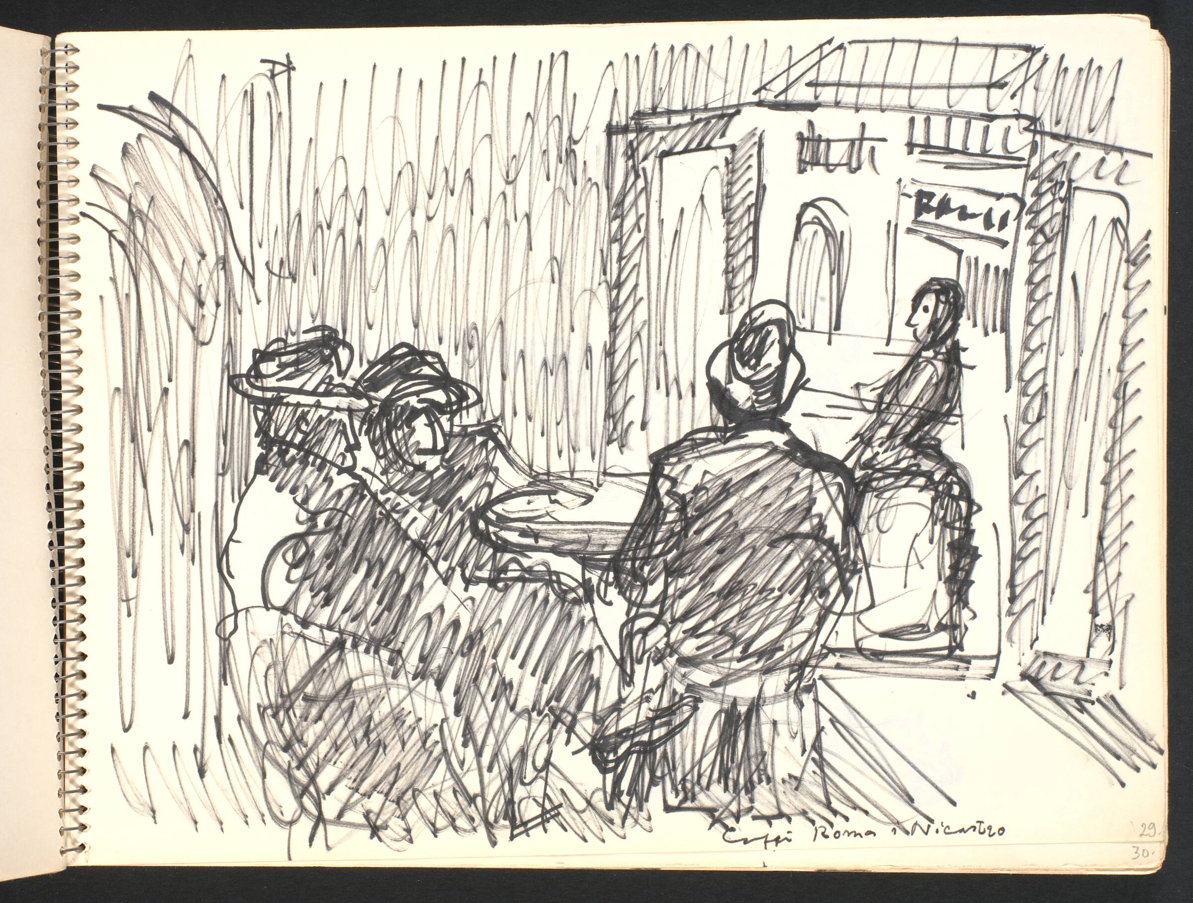 Værtshusscene, Gottfred Eickhoff, 1952