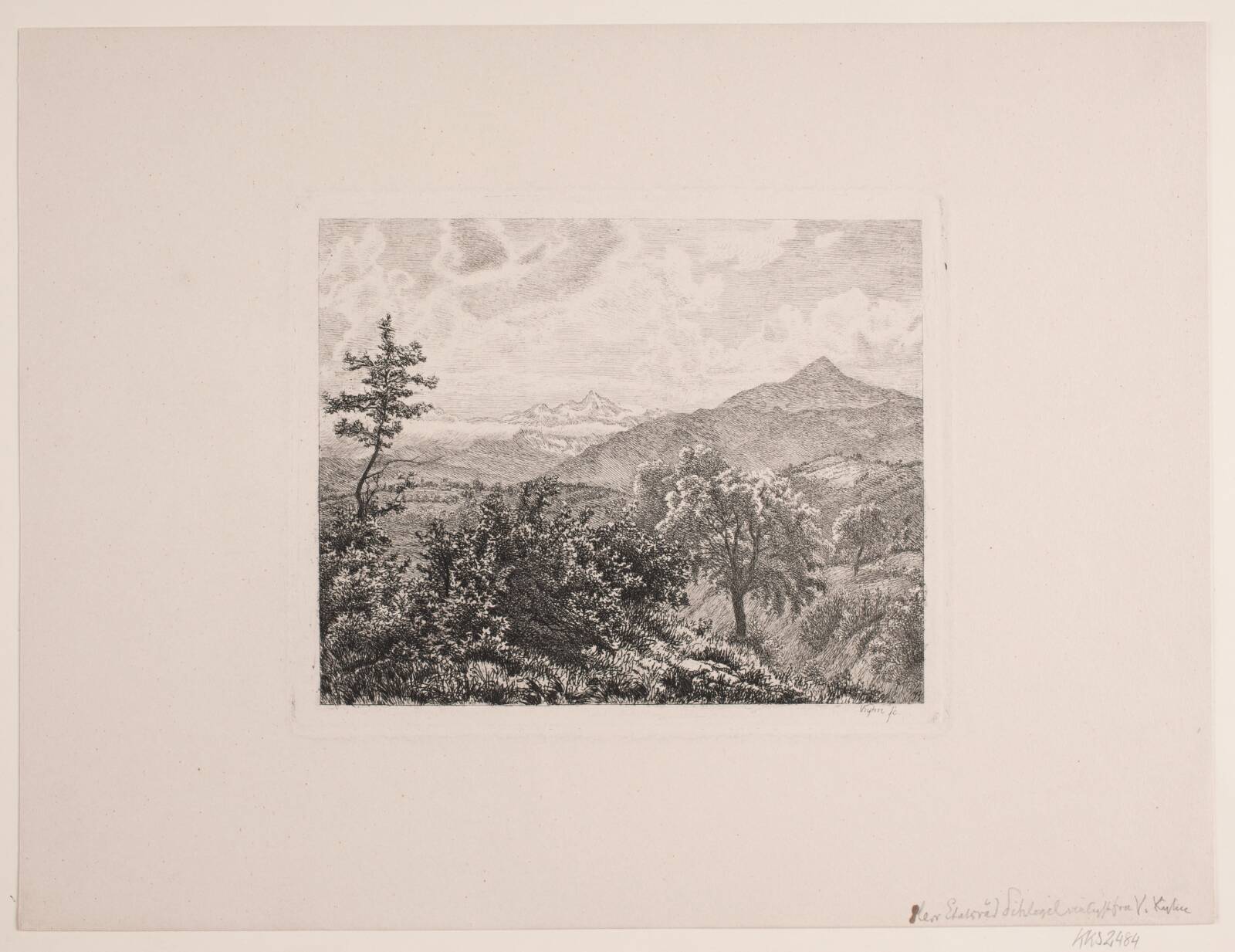 Højfjeldslandskab, Vilhelm Kyhn, 1847-1903