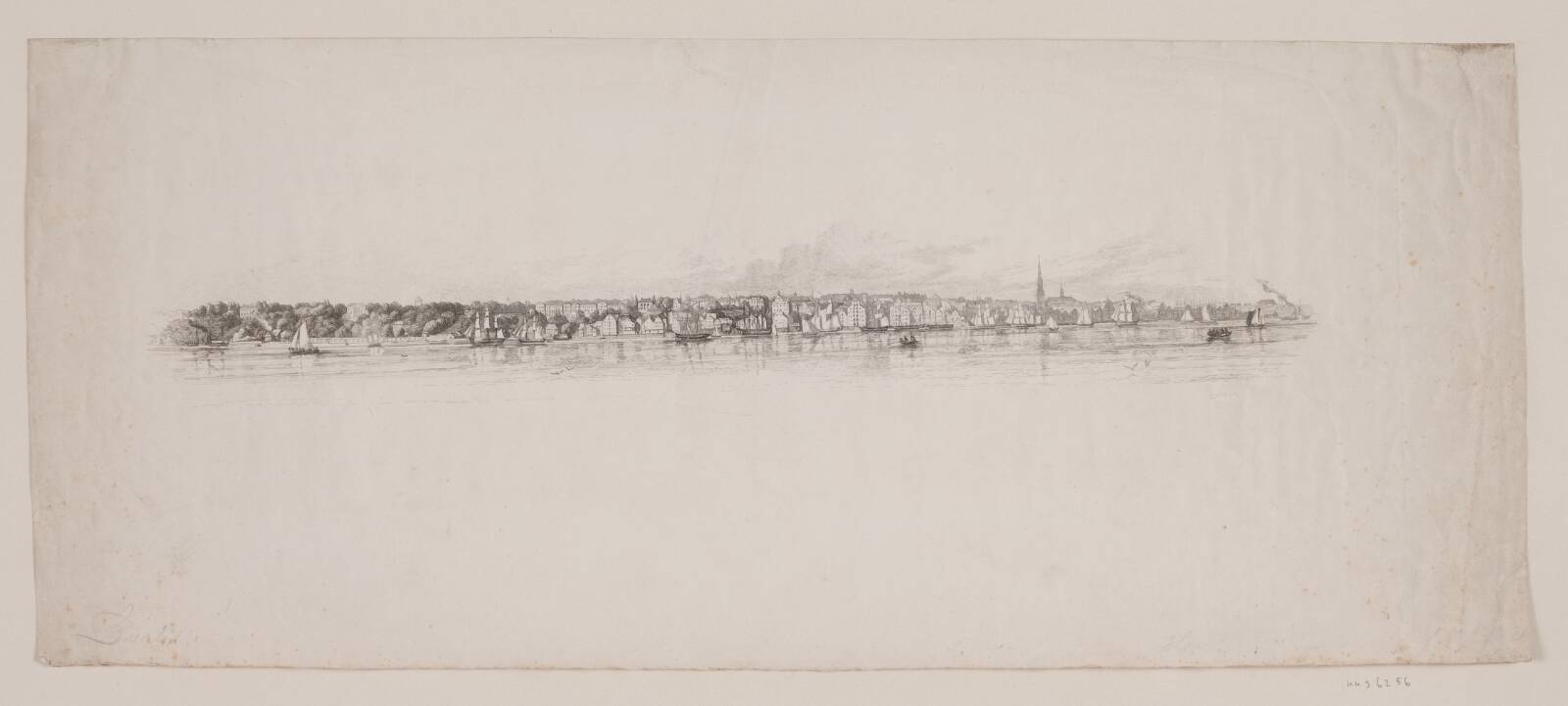 Prospekt af byen Altona, Louis Gurlitt, 1835