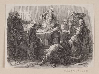 Illustration til "Alt paa sin rette Plads" i H.C. Andersen, "Eventyr og Historier", Bind 2