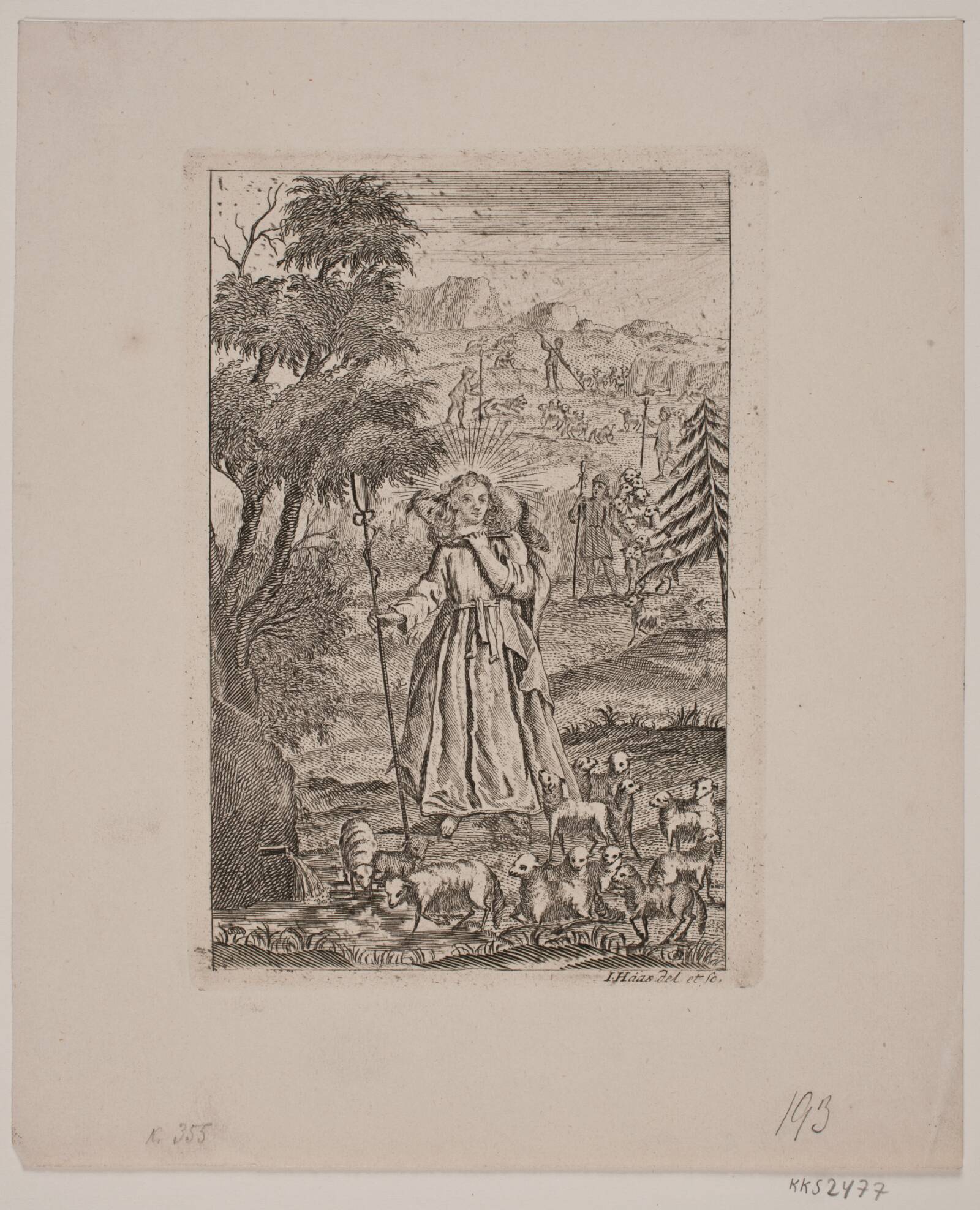 Den gode hyrde, Jonas Haas, 1756