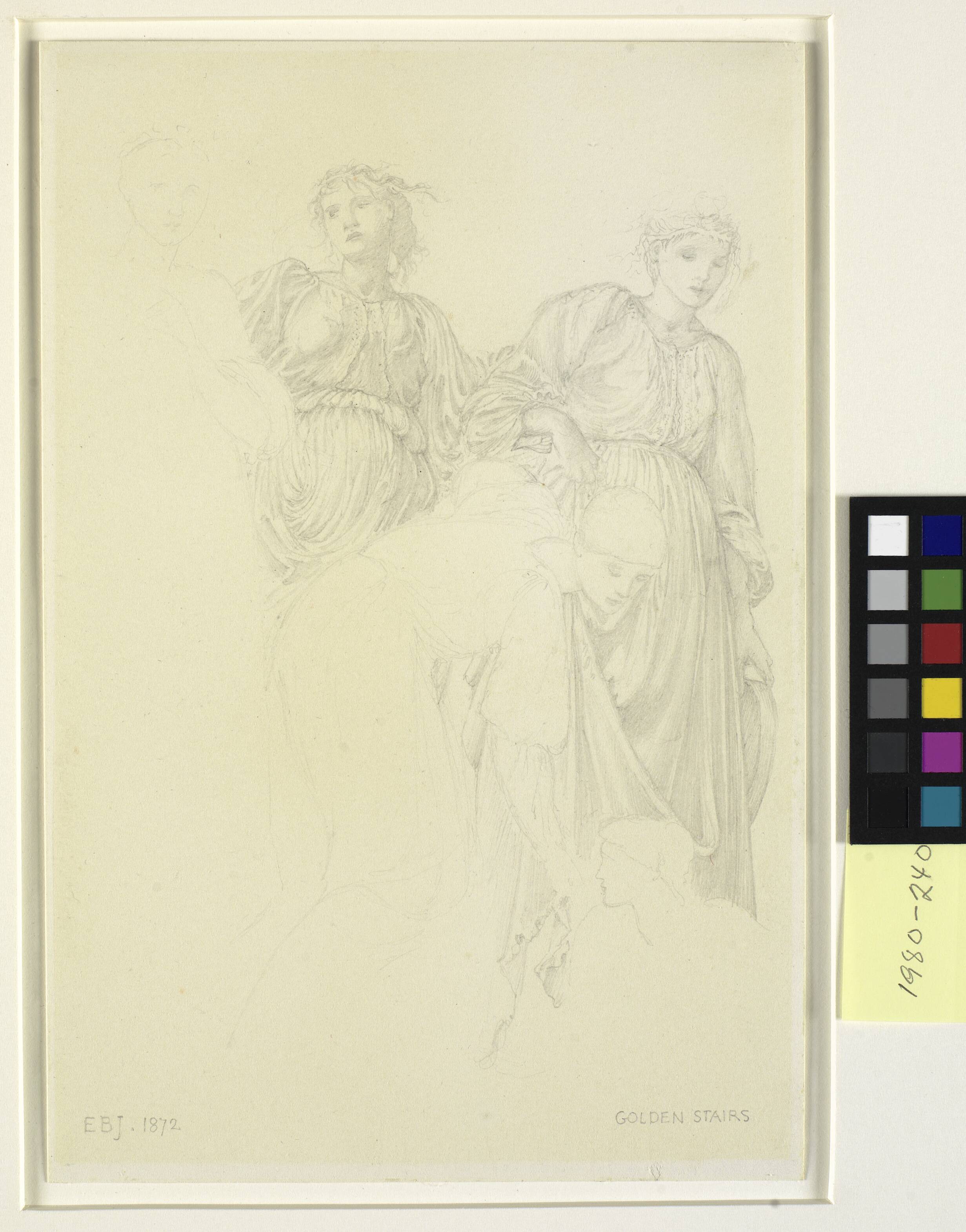 Group of women, Preliminary study for the The Golden Stairs