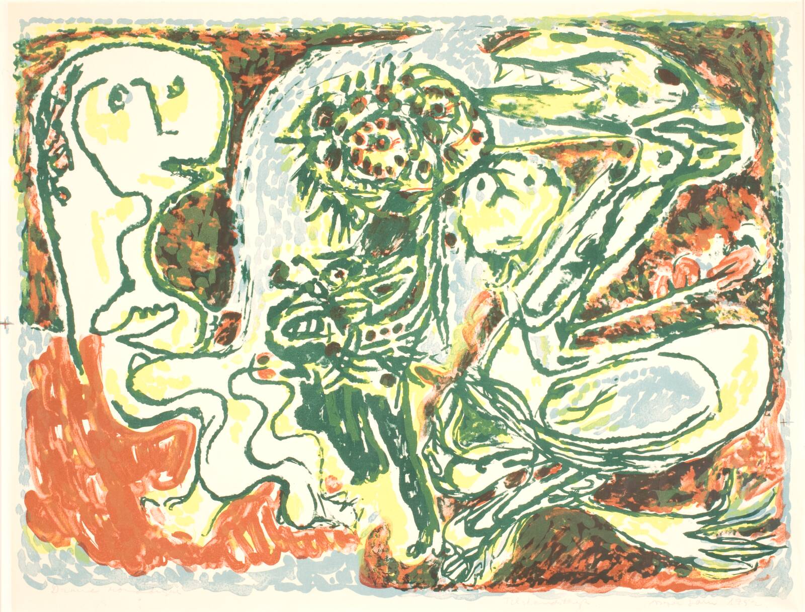 "Drame romantique", Asger Jorn, 1952