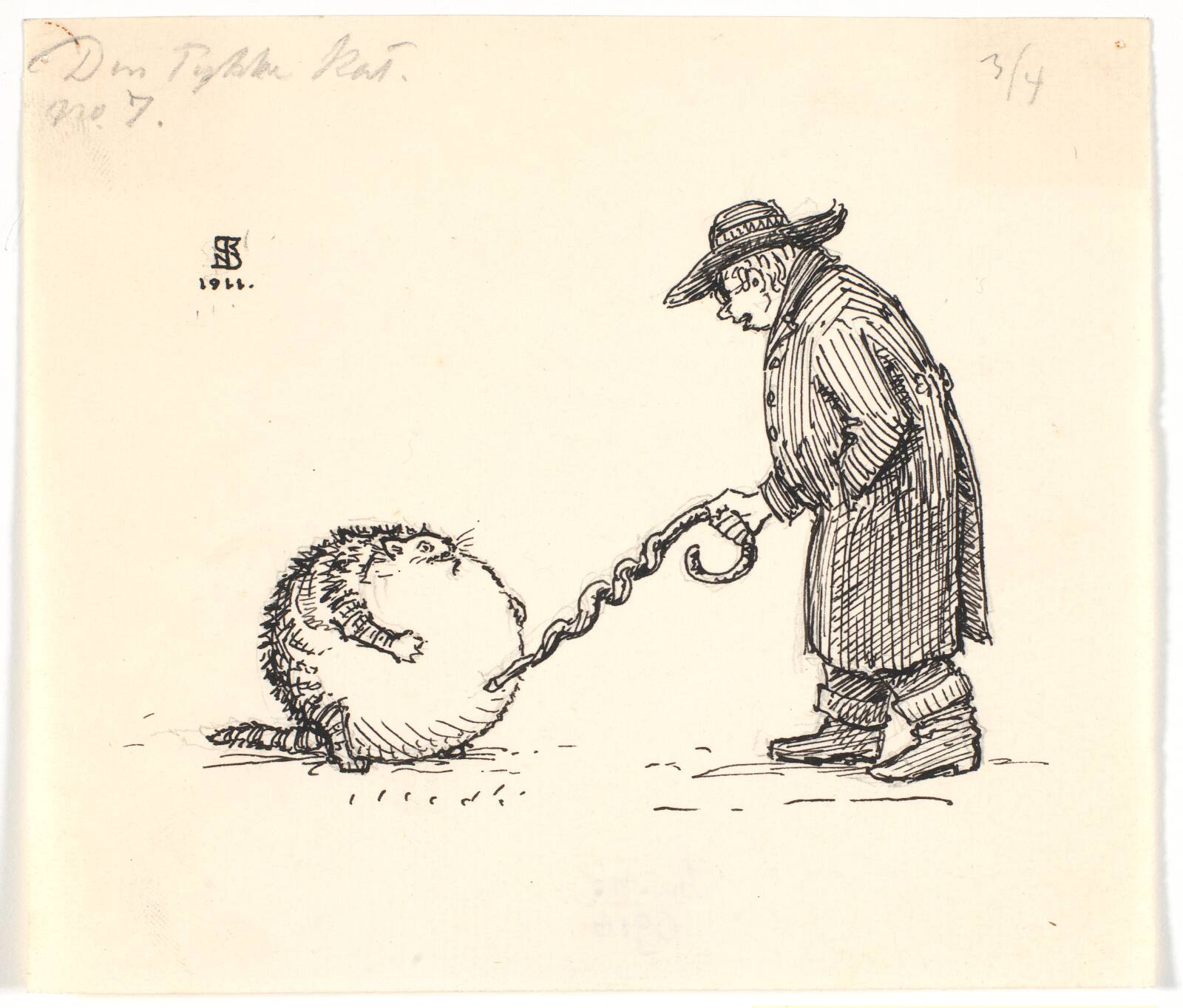 Den tykke kat, Niels Skovgaard, 1911