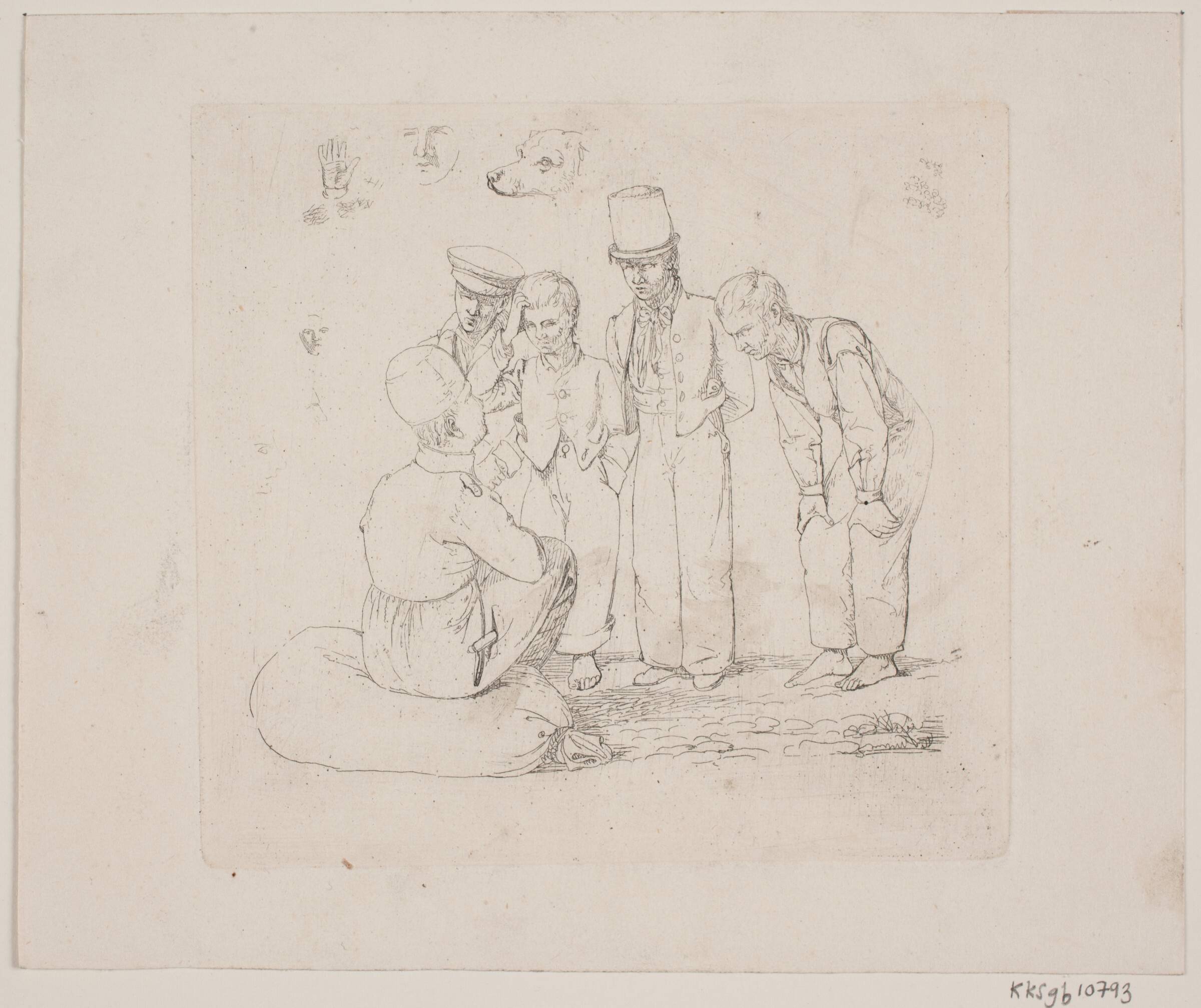 En russisk matros på Toldboden, Constantin Hansen, 1827