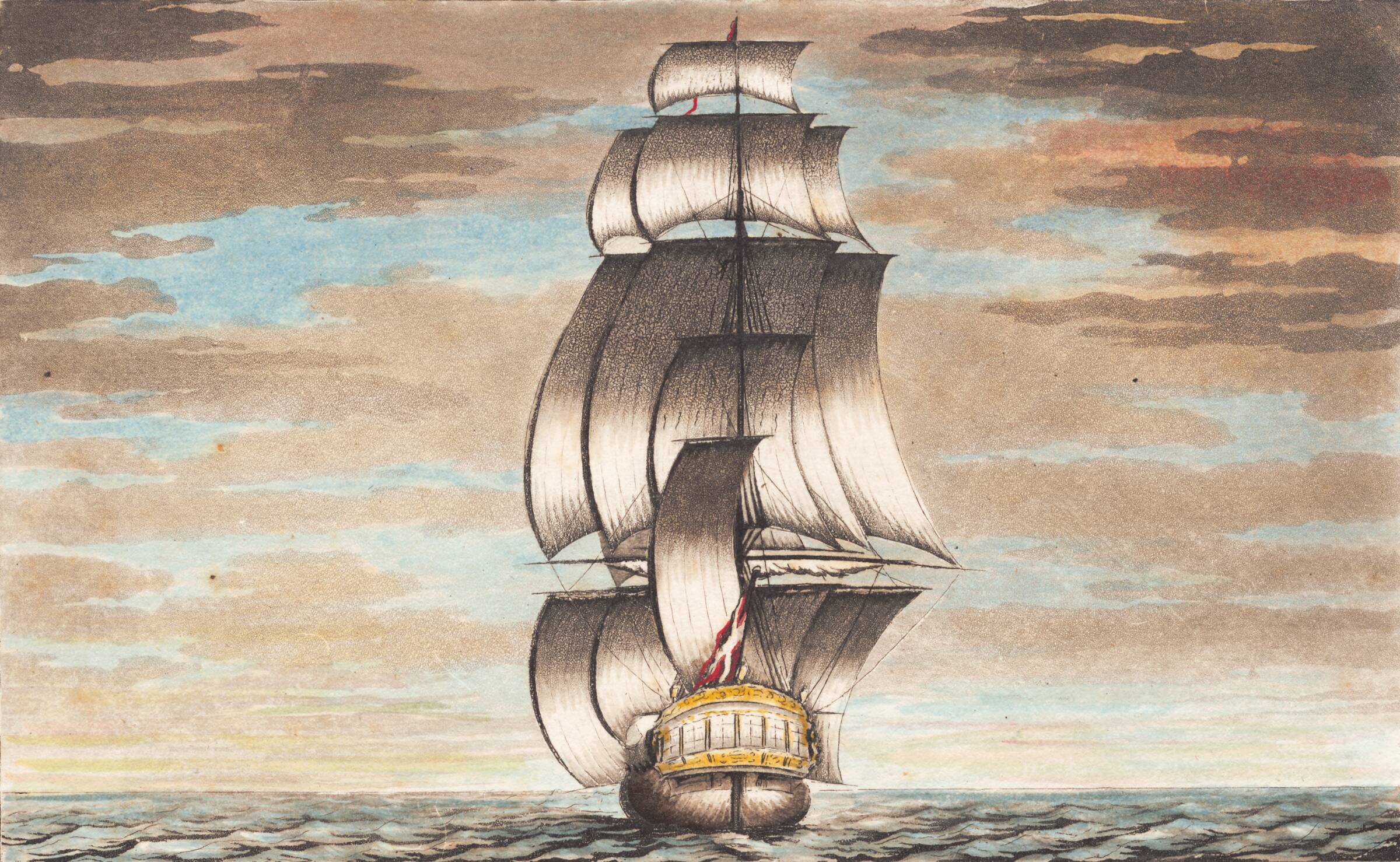 Suite af skibe, J.F. Clemens, 1748-1831