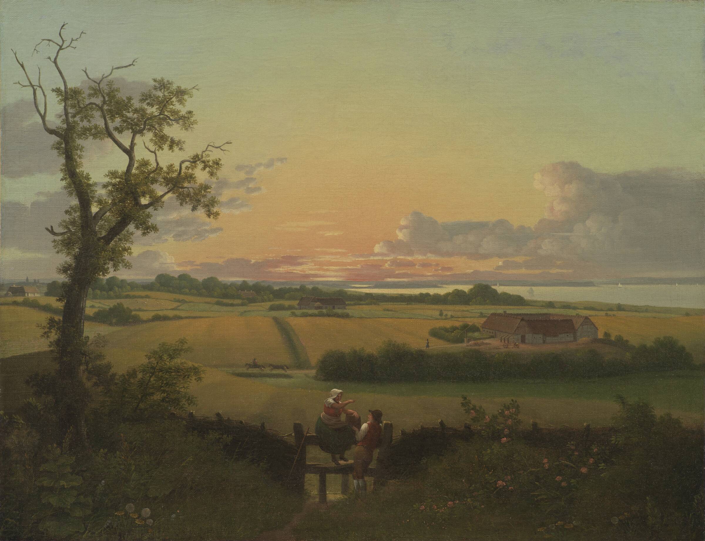 Landskab med stente, Møn, C.W. Eckersberg, 1810