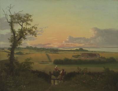 Landskab med stente, Møn