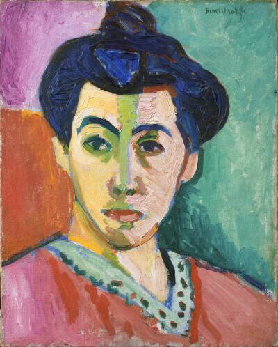 Portræt af Madame Matisse. Den grønne stribe
