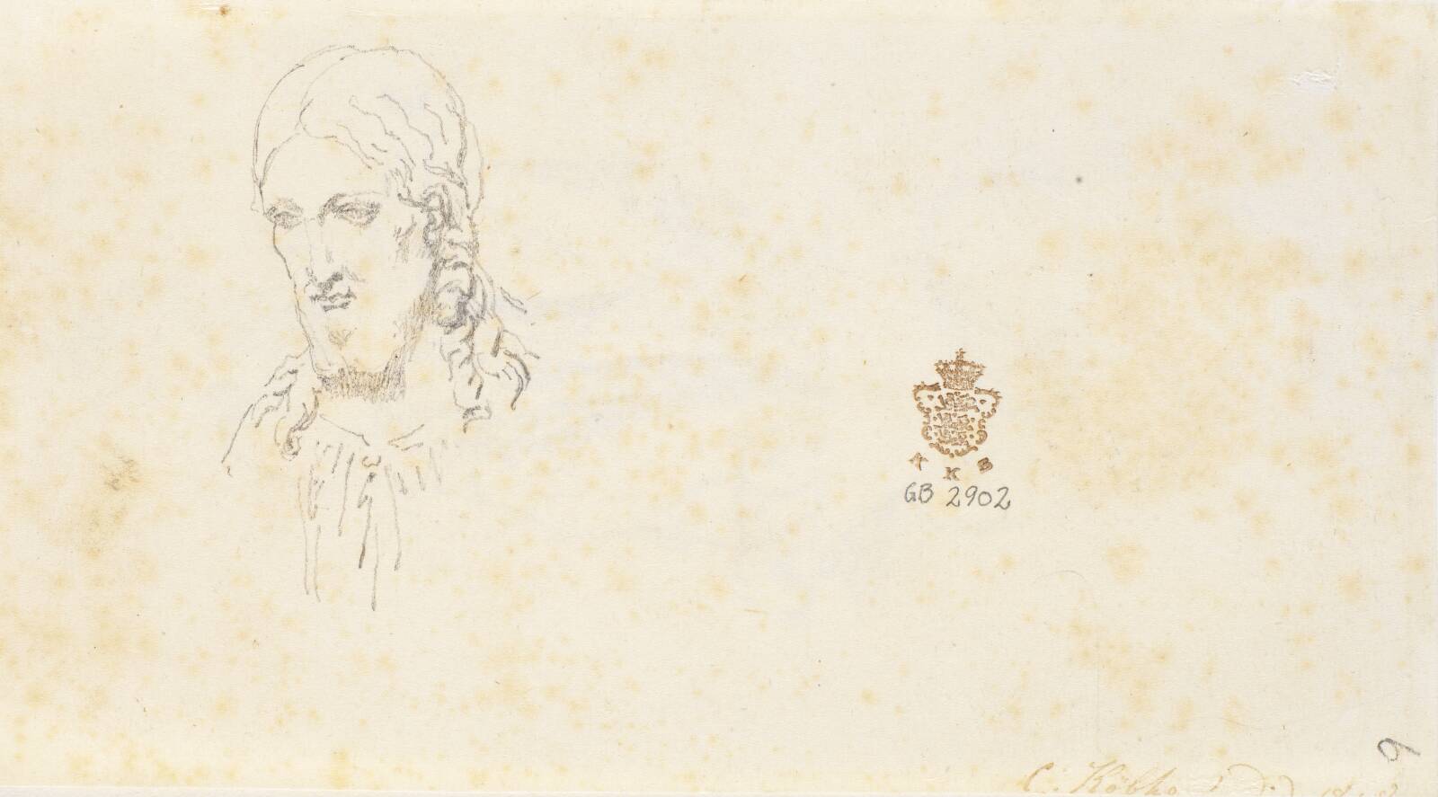 Kristushoved, Christen Købke, 1835-1838