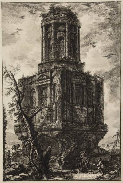 La Conocchia, det gamle gravmæle på Via Appia, nær Capua