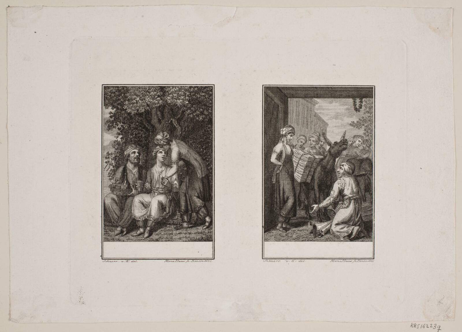Orientalske scener, Meno Haas, 1803