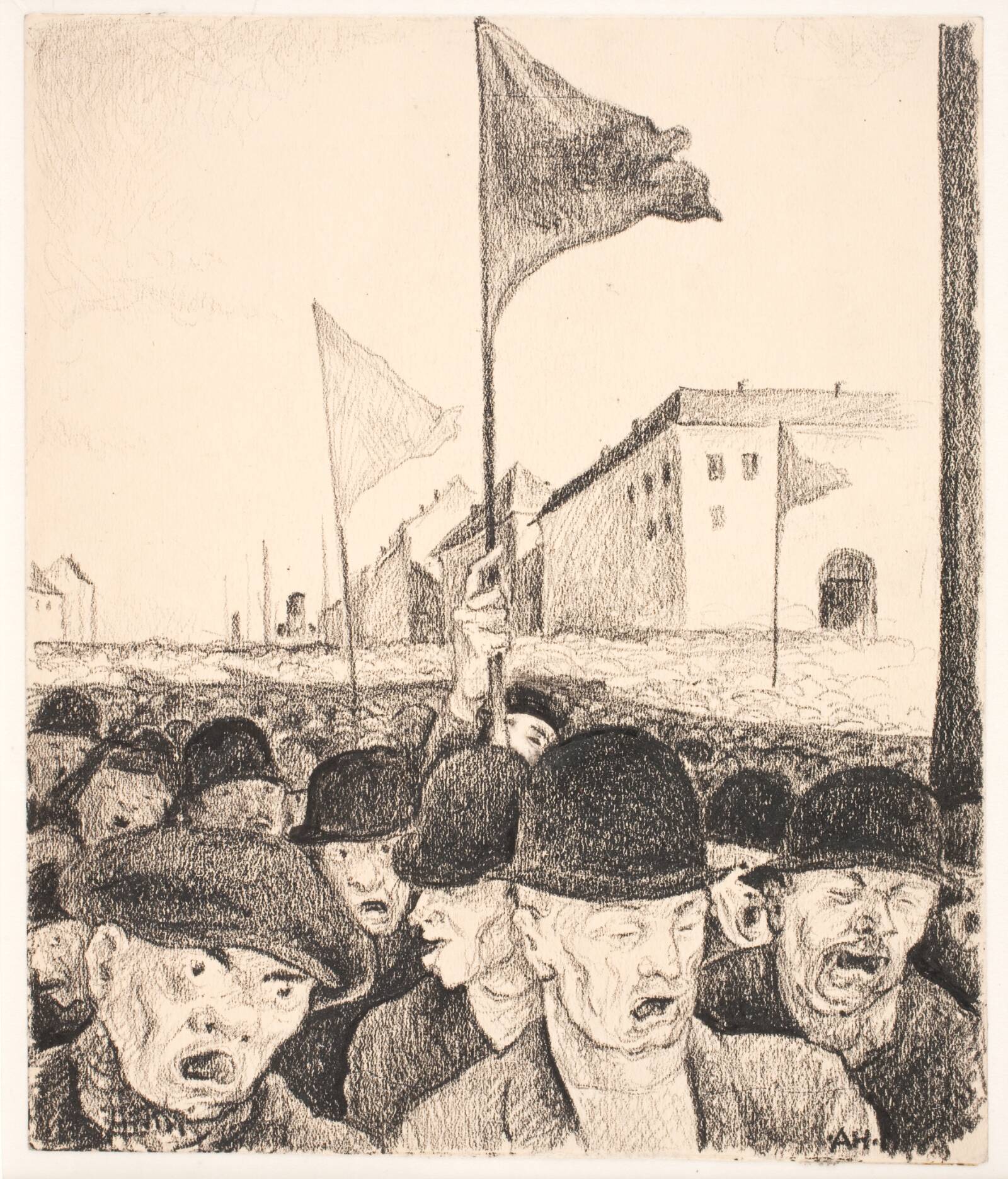 Røde faner, Anton Hansen, 1917-1920