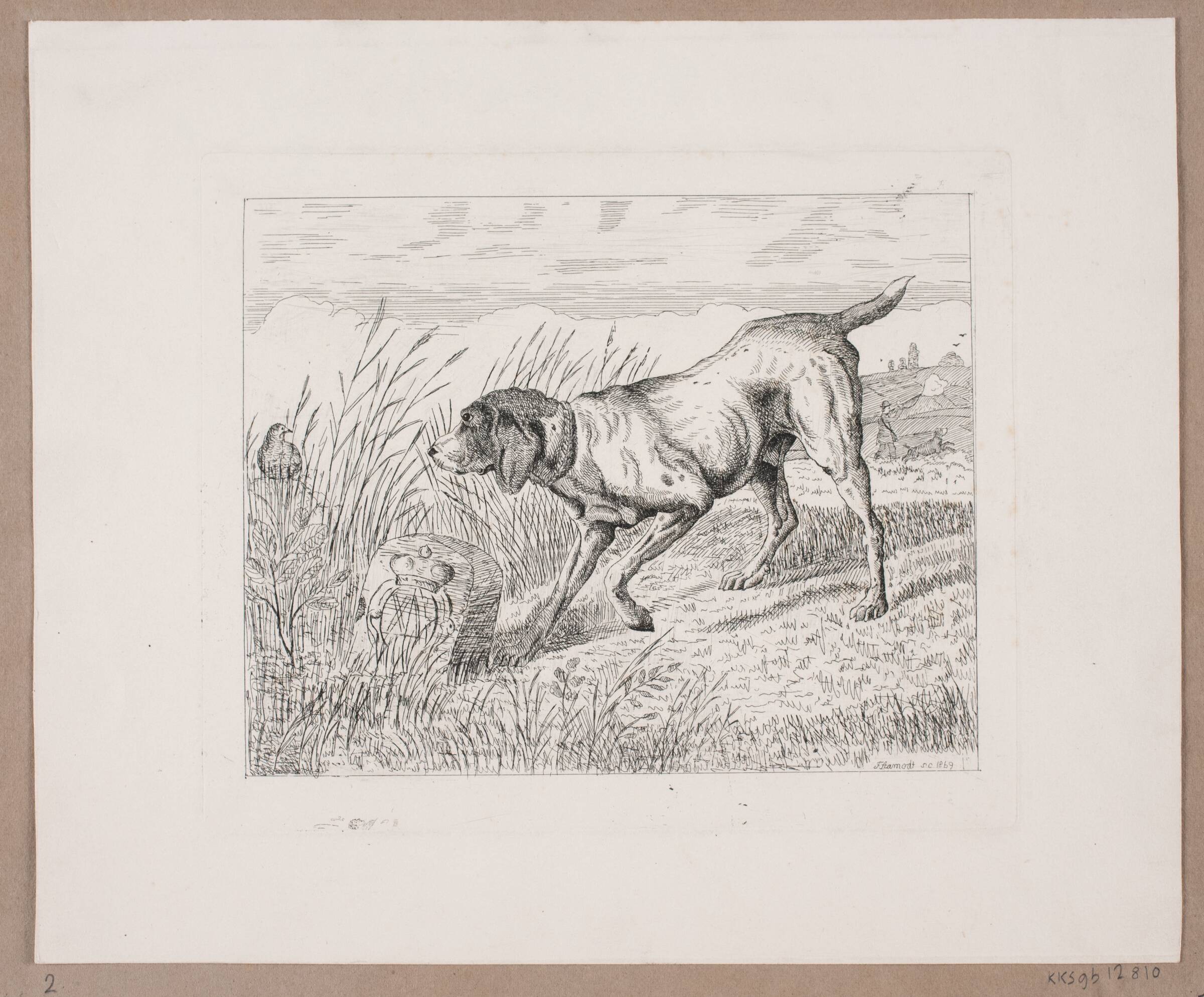 En jagthund, Frede Aamodt, 1869