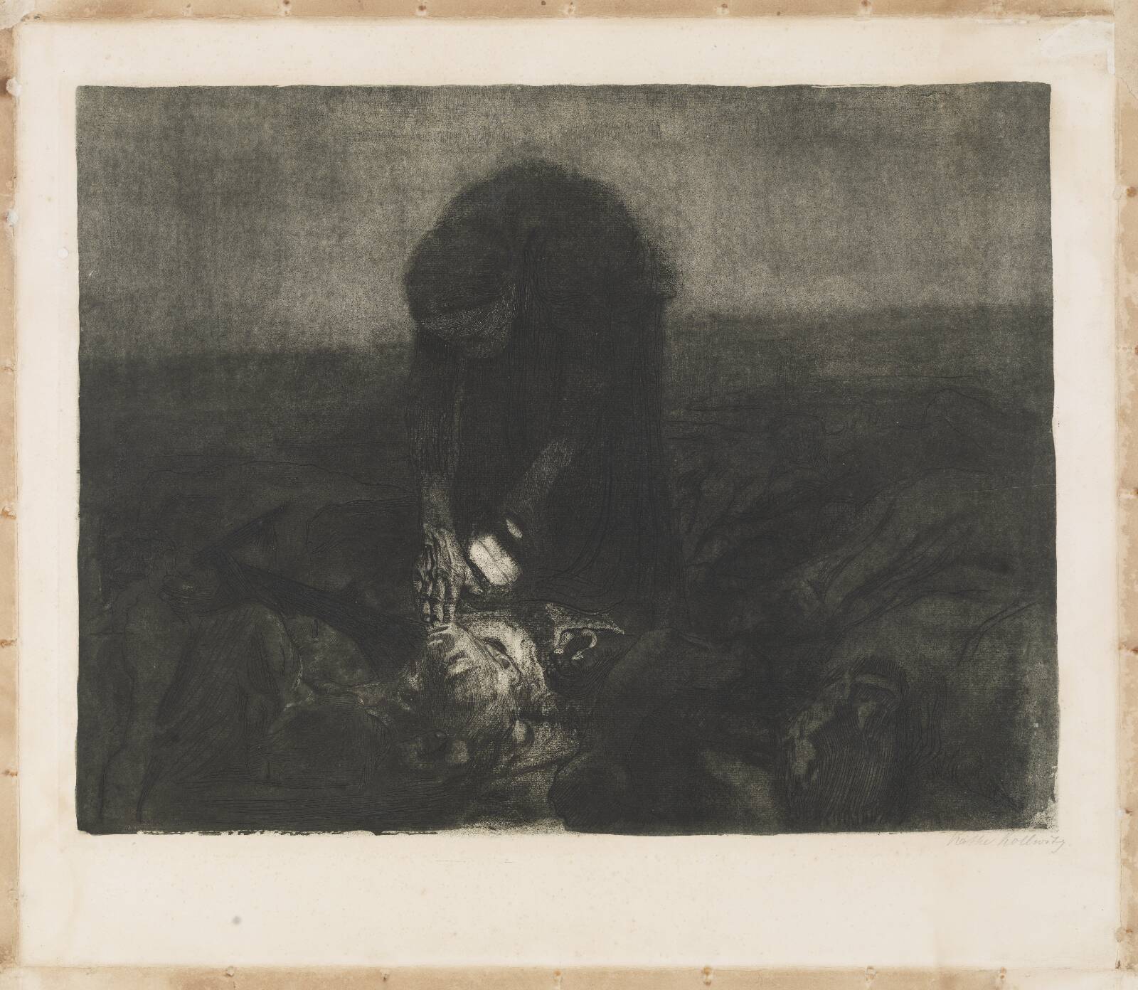 Schlachtfeld, Käthe Kollwitz, 1907