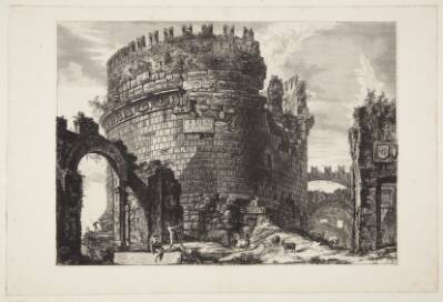 Caecilia Metella's grav på Via Appia udenfor Rom