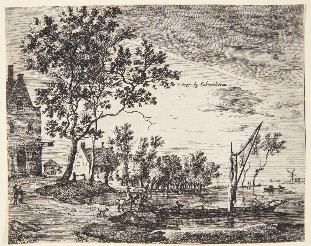Færgen ved Schoonhoven, Roelant Roghman, 1627-1692
