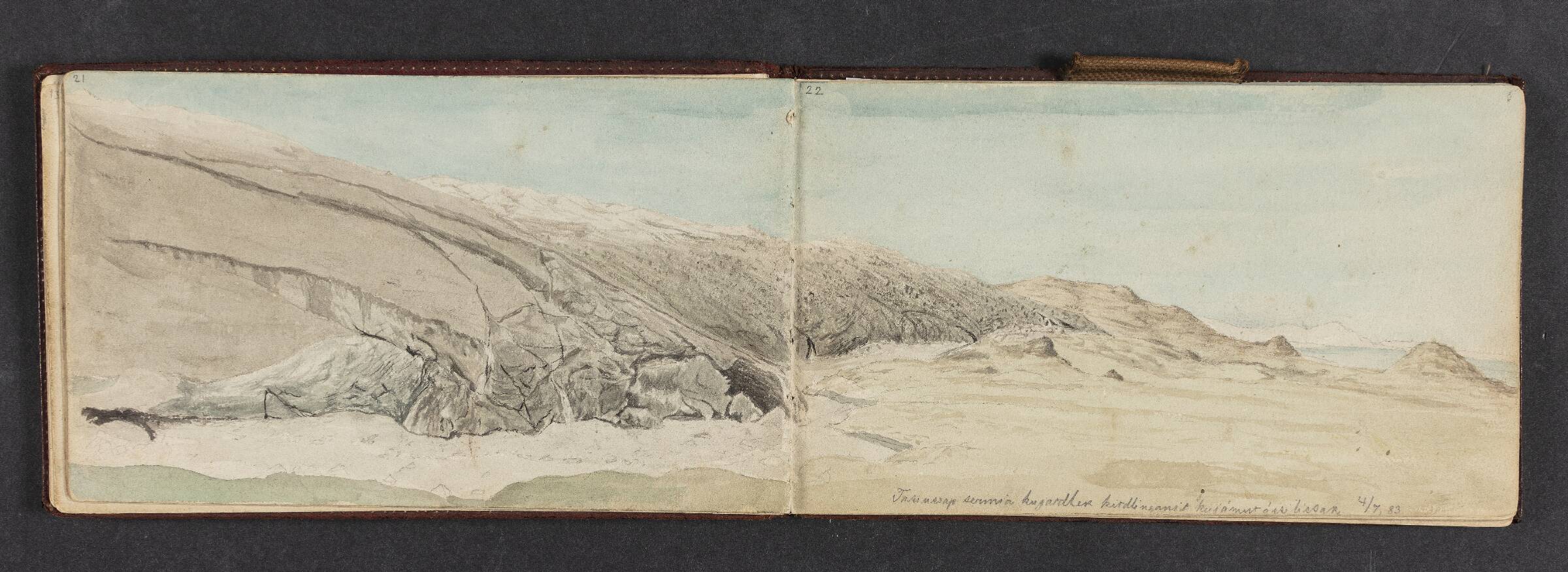 Studie af fjelde, Lars Møller, 1883