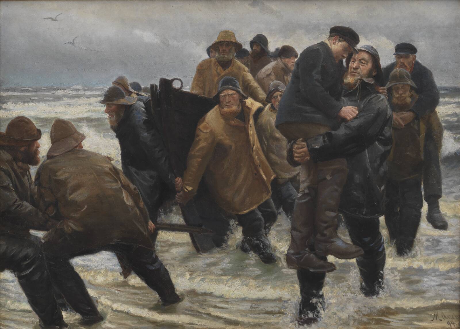 A Crew Rescued, by Michael Ancher, 1894