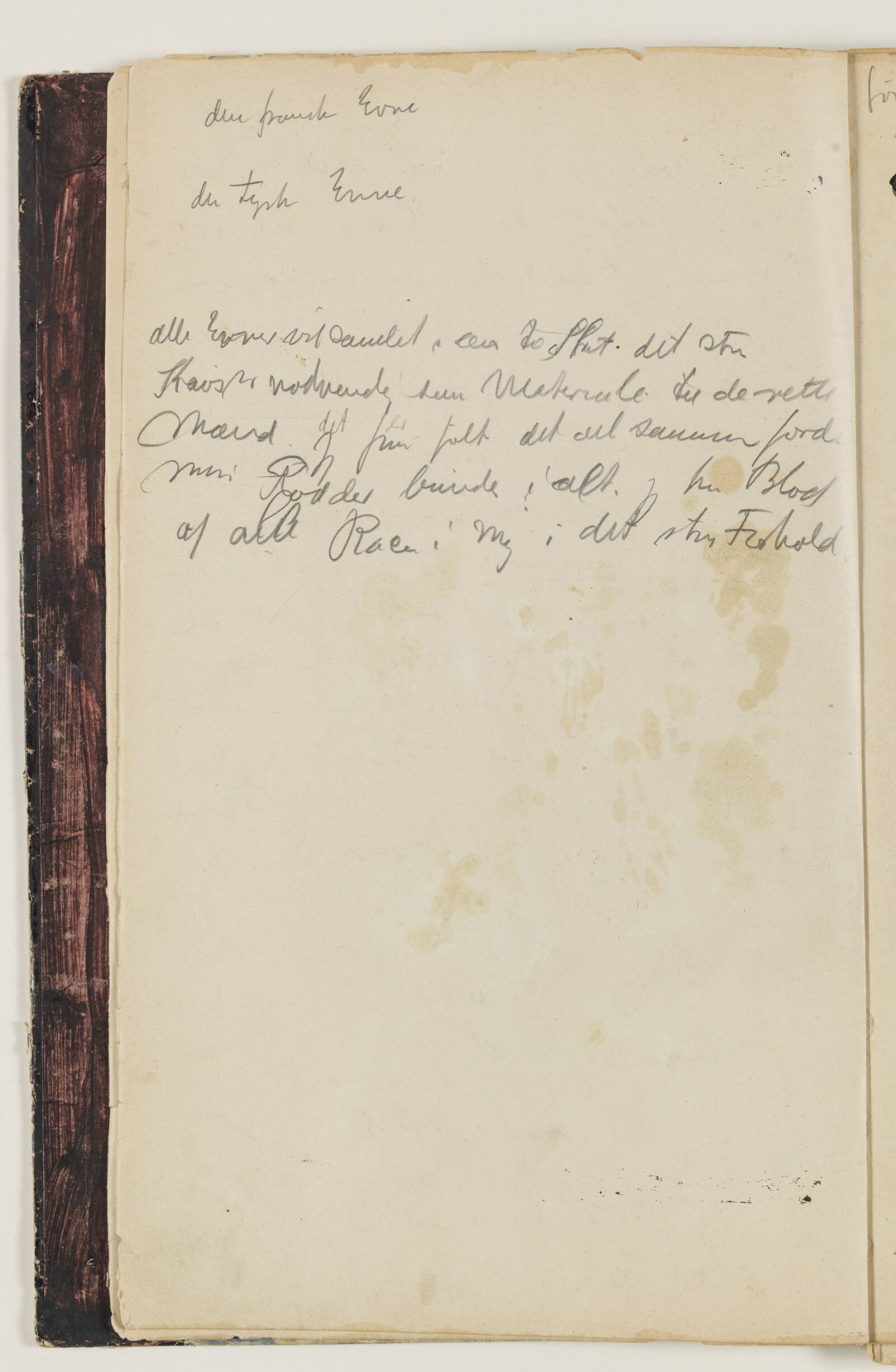Notater, J.A. Jerichau, 1913-1914