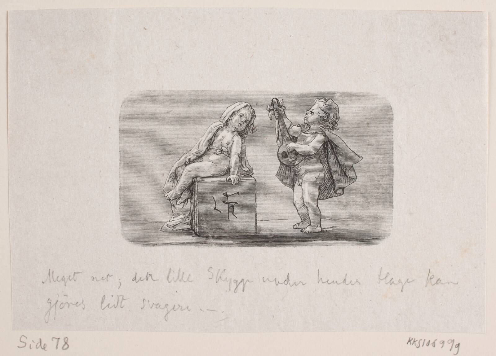 Vignet til "Løftet", Waldemar Bøhme, 1878