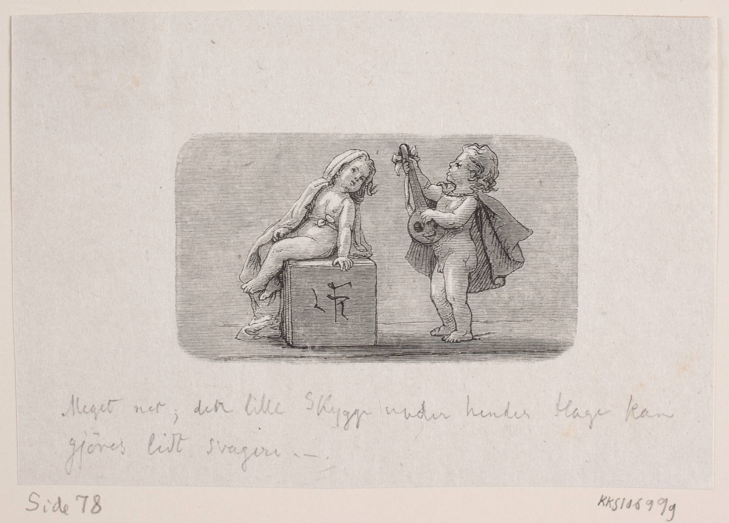 Vignet til "Løftet", Waldemar Bøhme, 1878