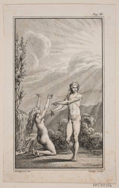 Illustration til Johannes Ewalds "Adam og Eva" II