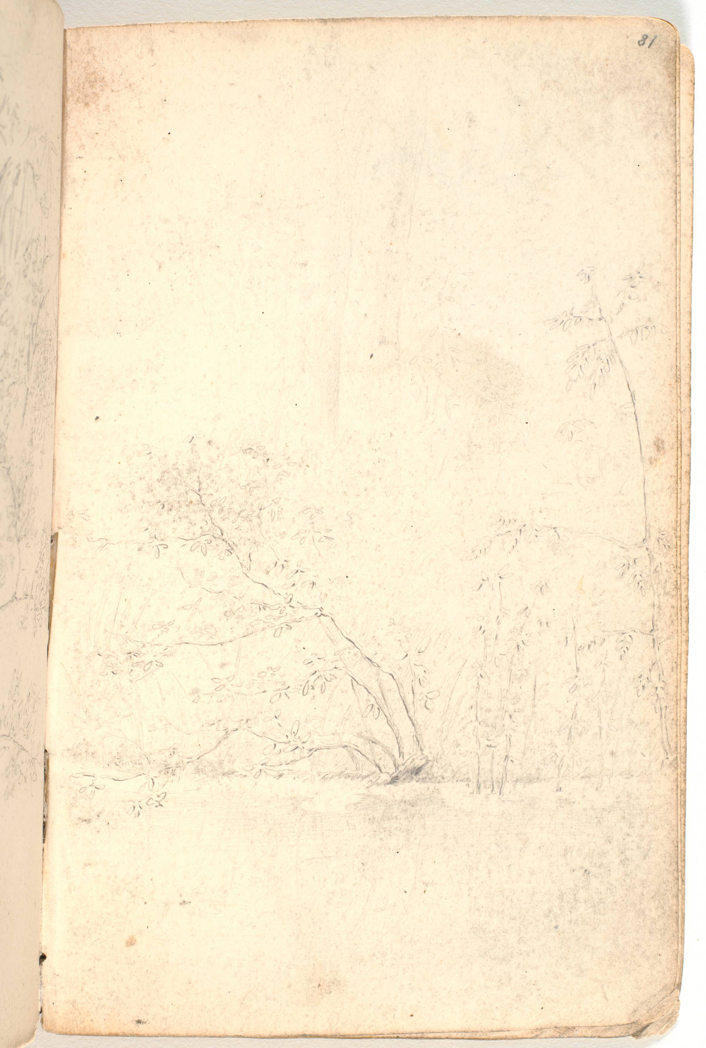 Rids af krat og træer, Martinus Rørbye, 1825-1826