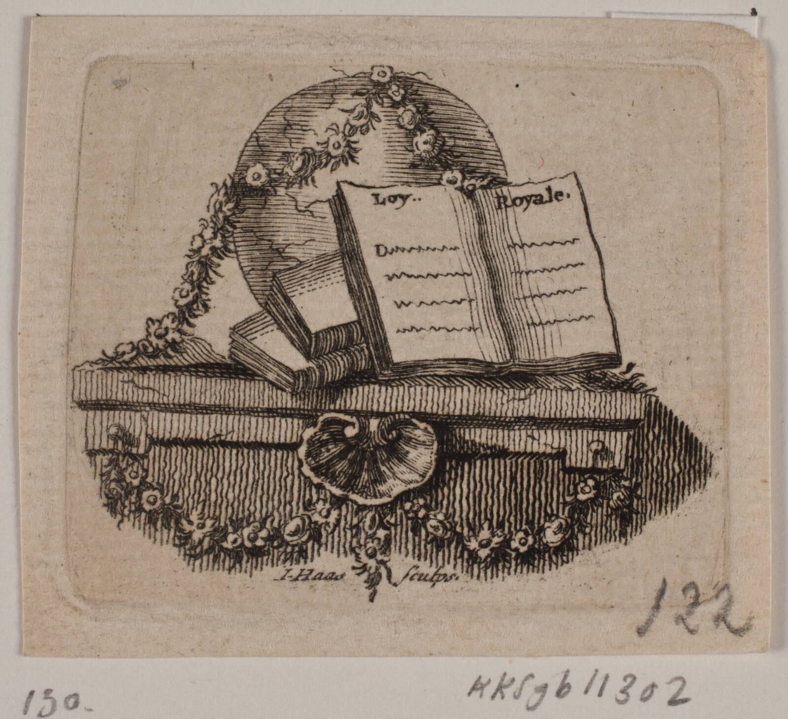 Vignet, Jonas Haas, 1720-1775