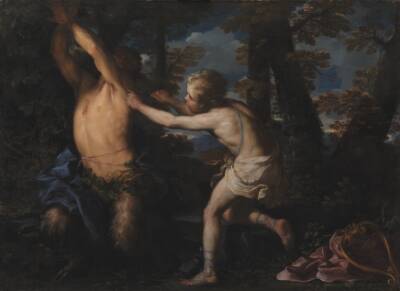 Apollon flår huden af Marsyas