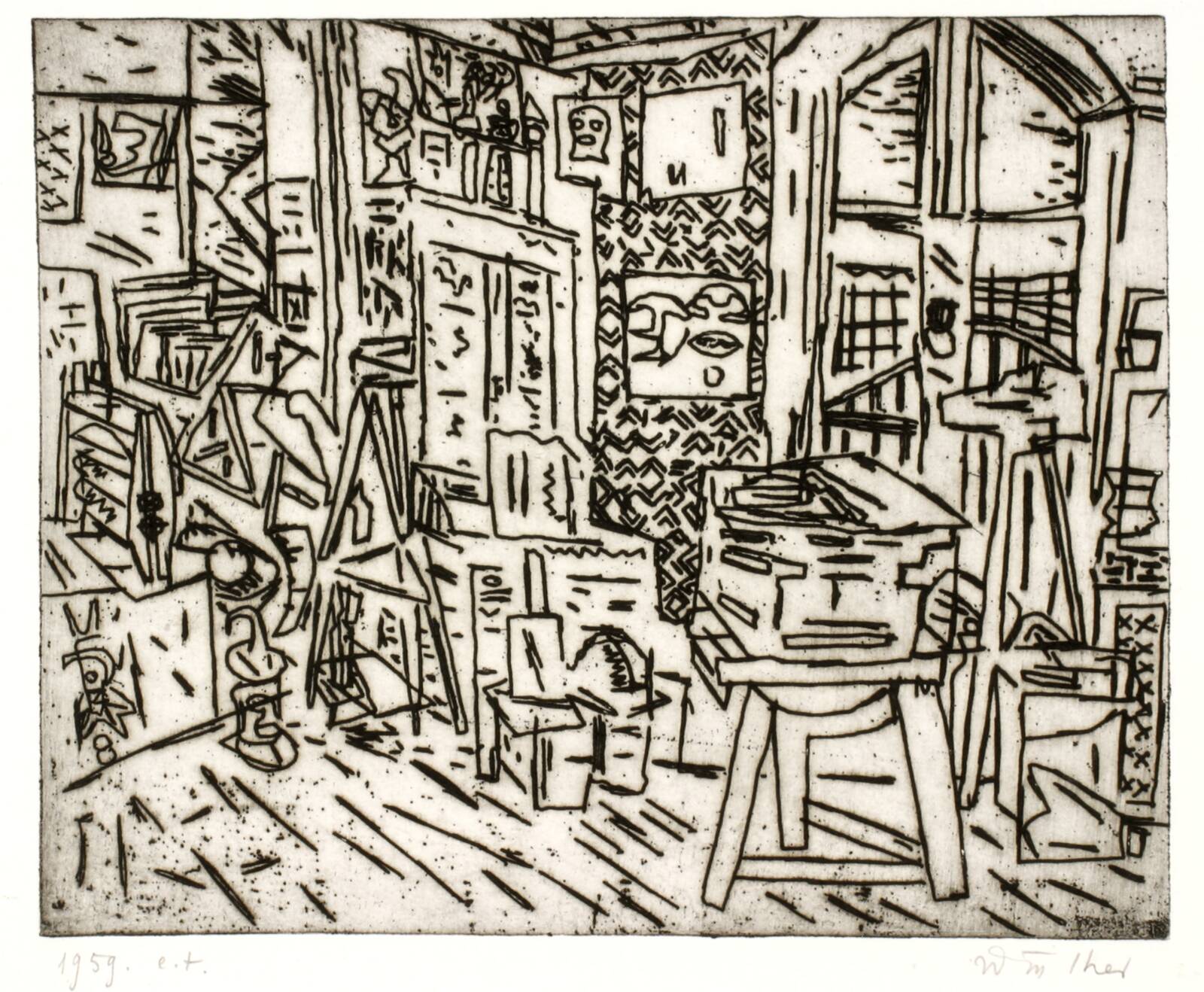 Atelieret, Richard Winther, 1959