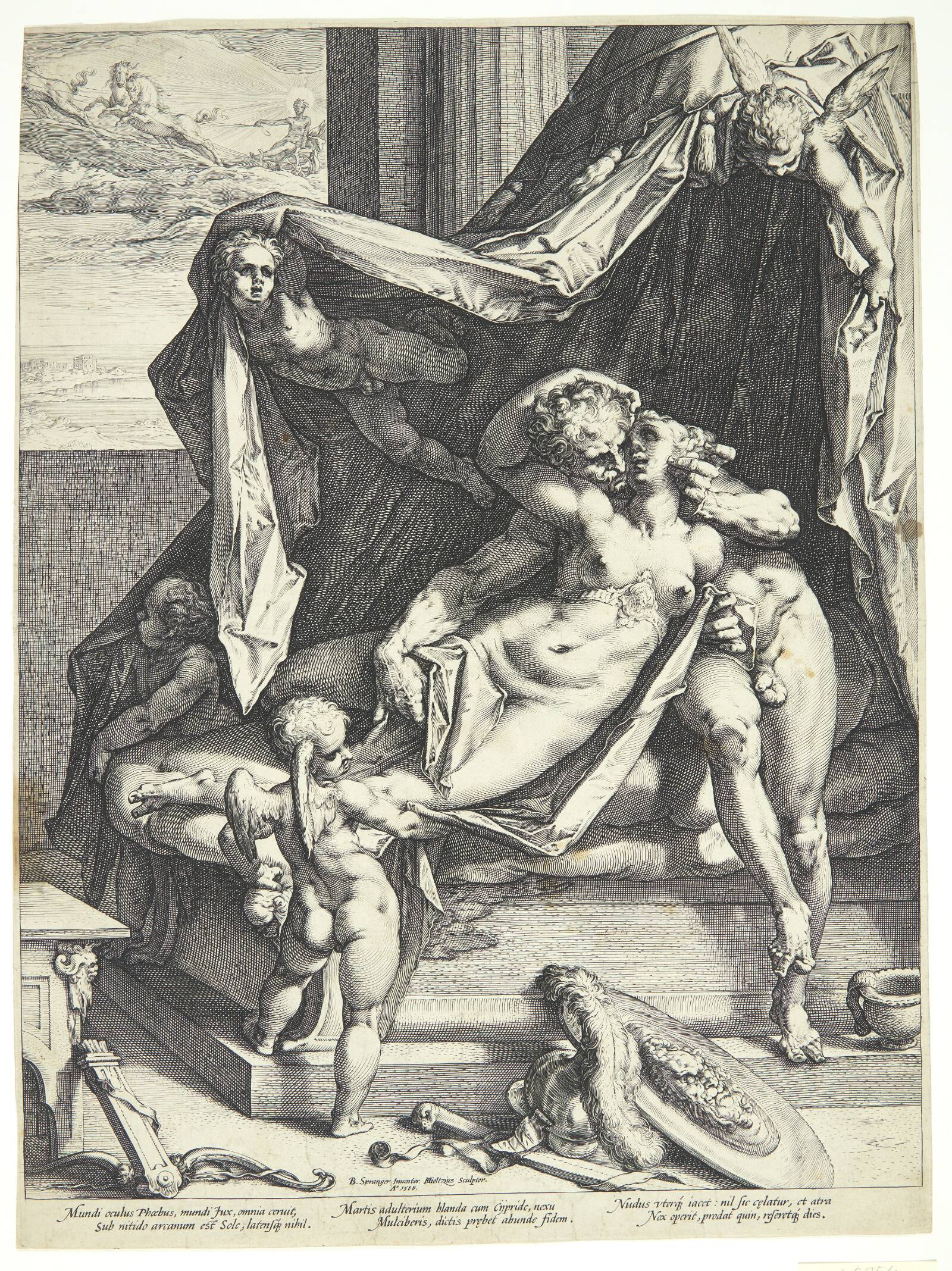 Mars og Venus, Hendrick Goltzius, 1588