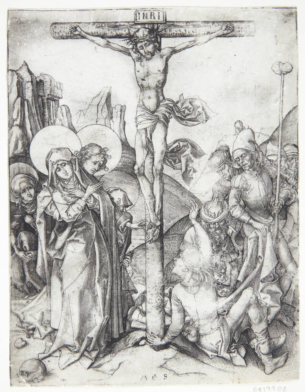 Kristus på korset, Martin Schongauer, 1430-1491