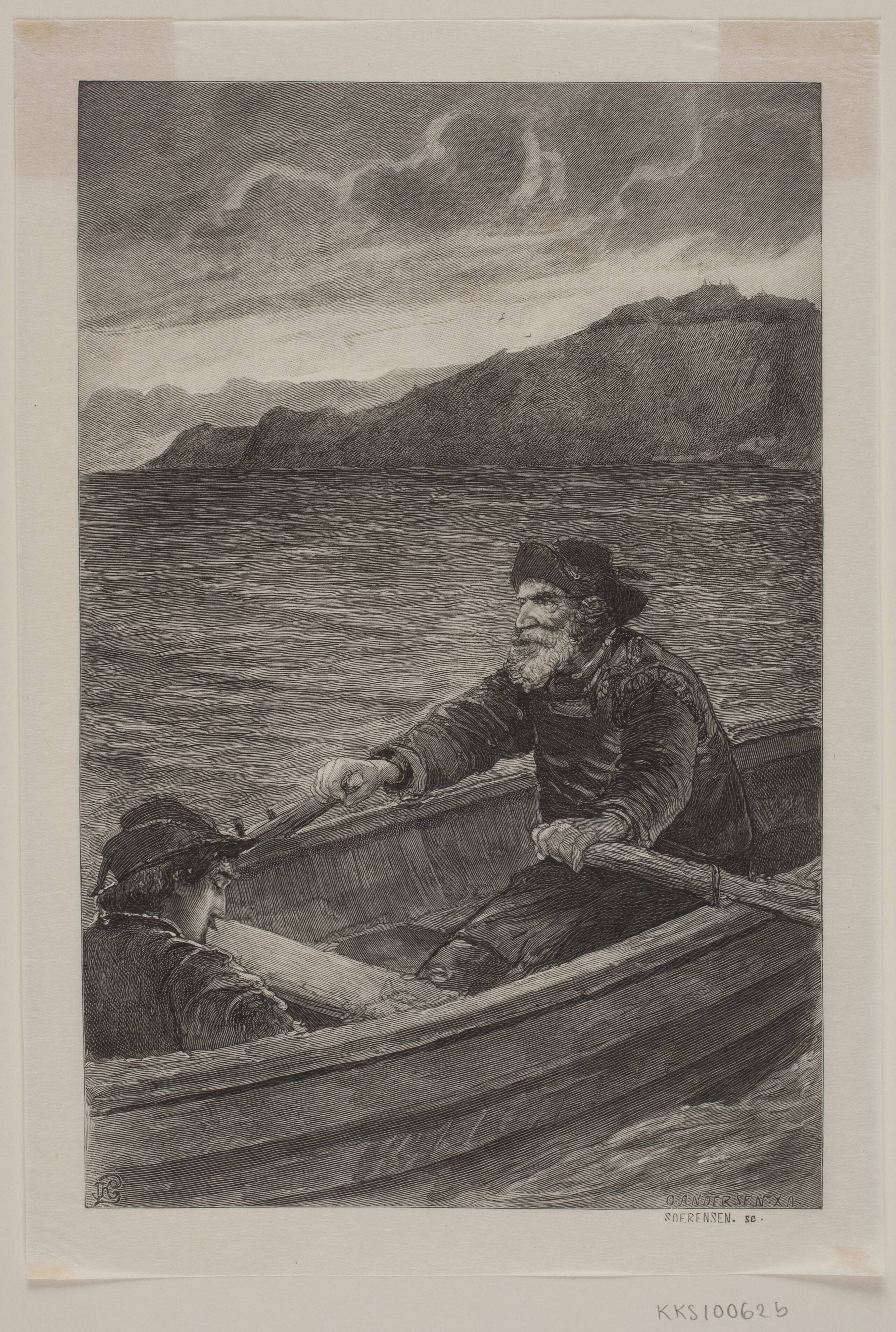 Illustration til "Hjortens flugt"