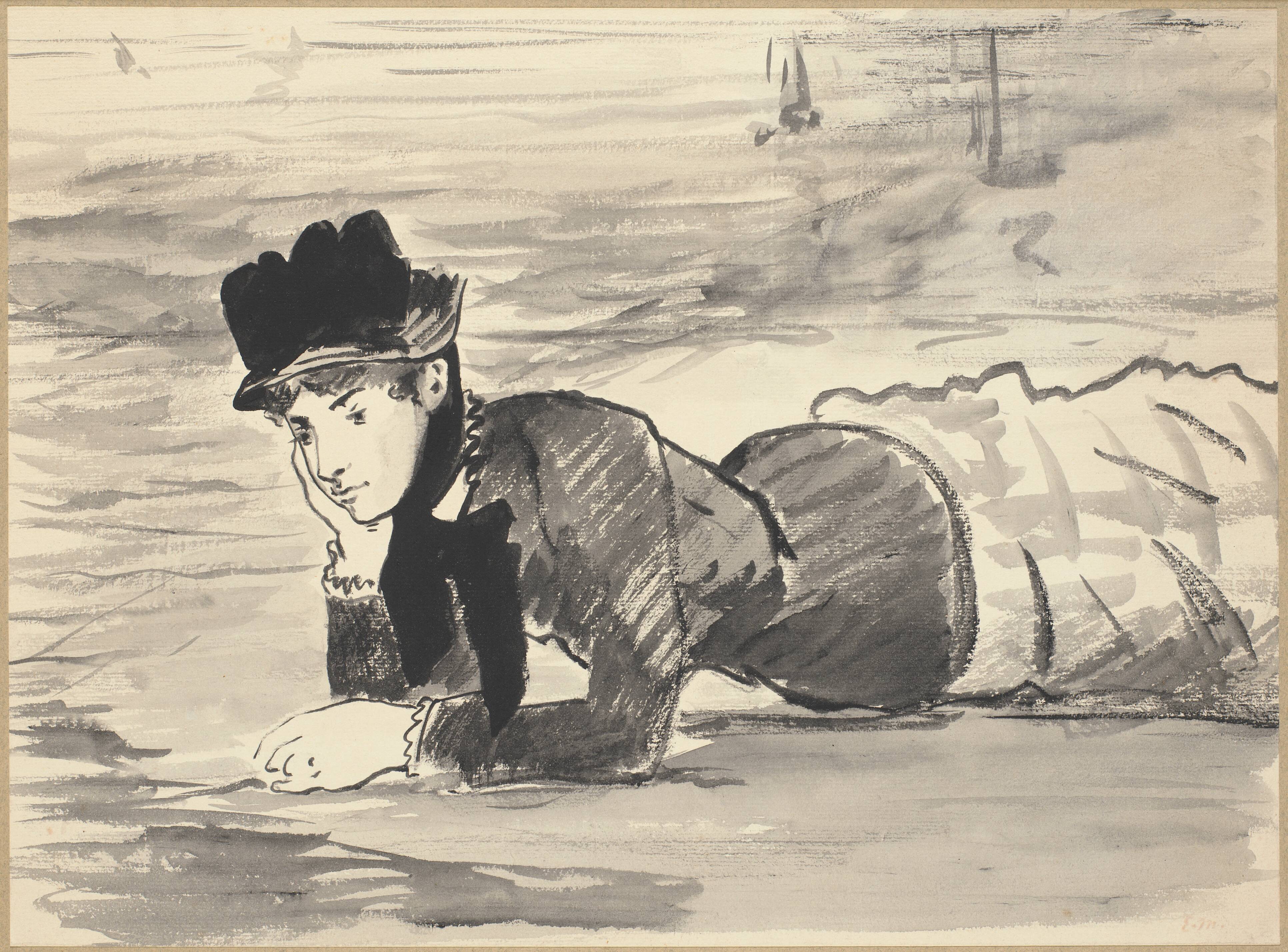 Woman Lying on the Beach. Annabel Lee