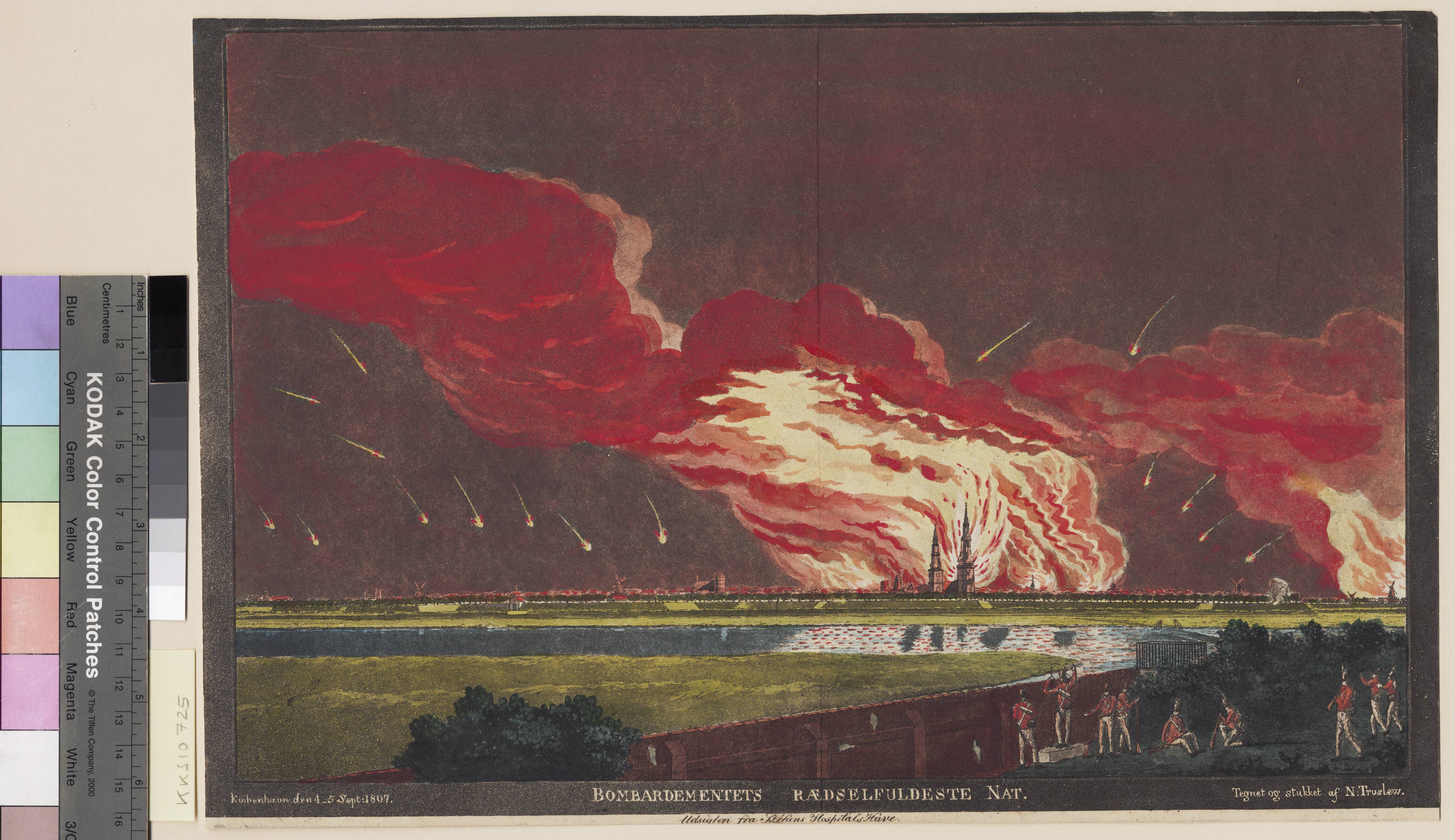 "Bombardamentets rædselsfuldste Nat. Kiøbenhavn den 4-5- Sept. 1807"