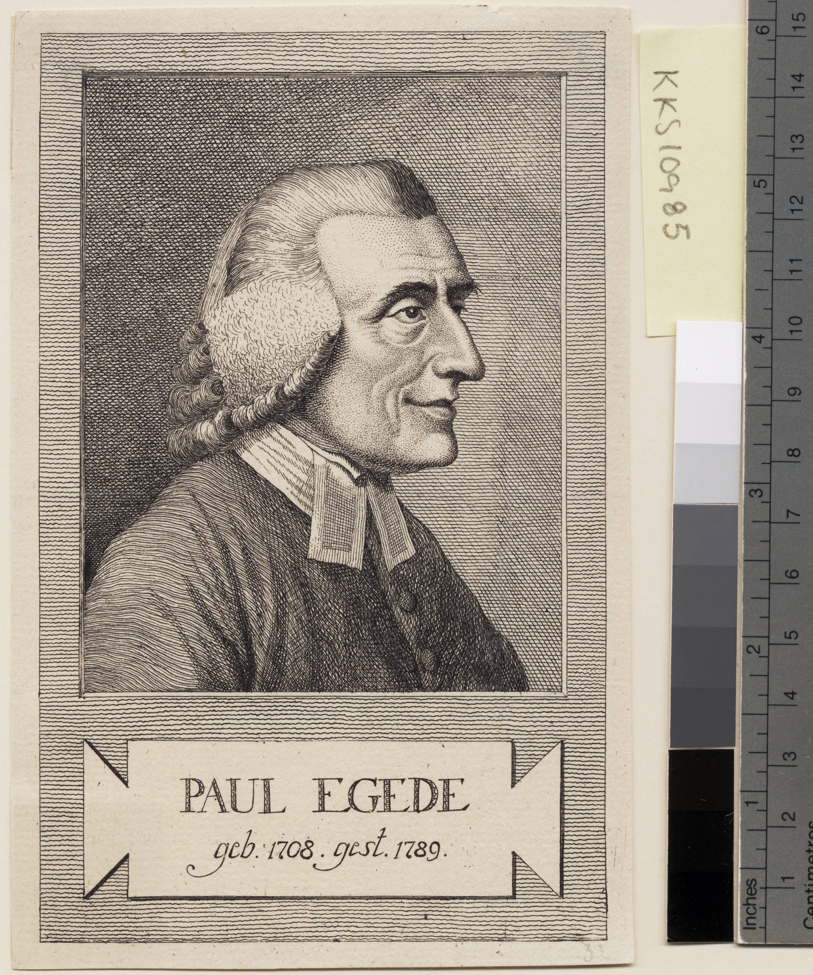 Kopi efter Clemens portræt af Paul Egede, Sw. 258