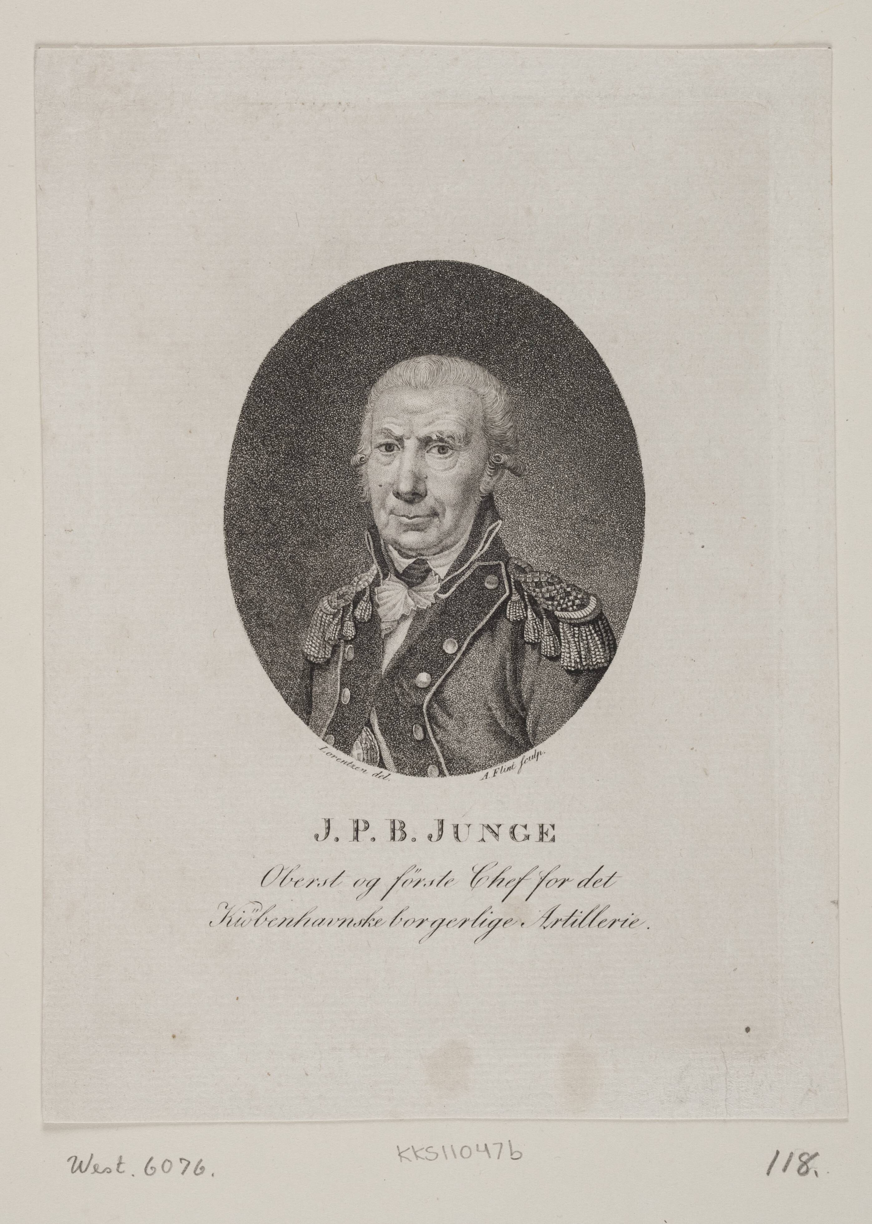Portræt af J. P. Boye Junge